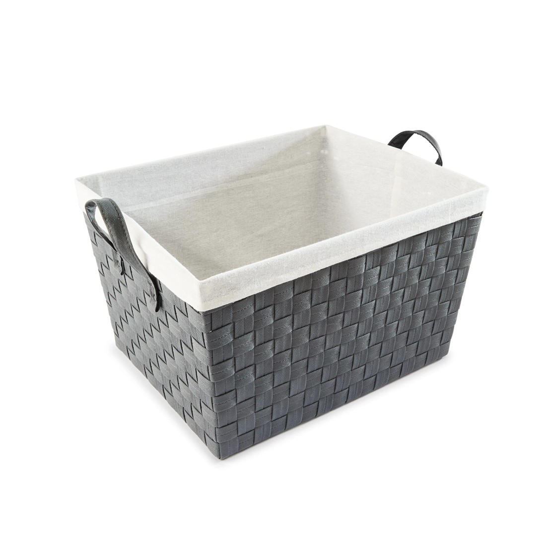 4 Non Woven Charcoal Basket with Liner - Large, Grey, 4 of 8