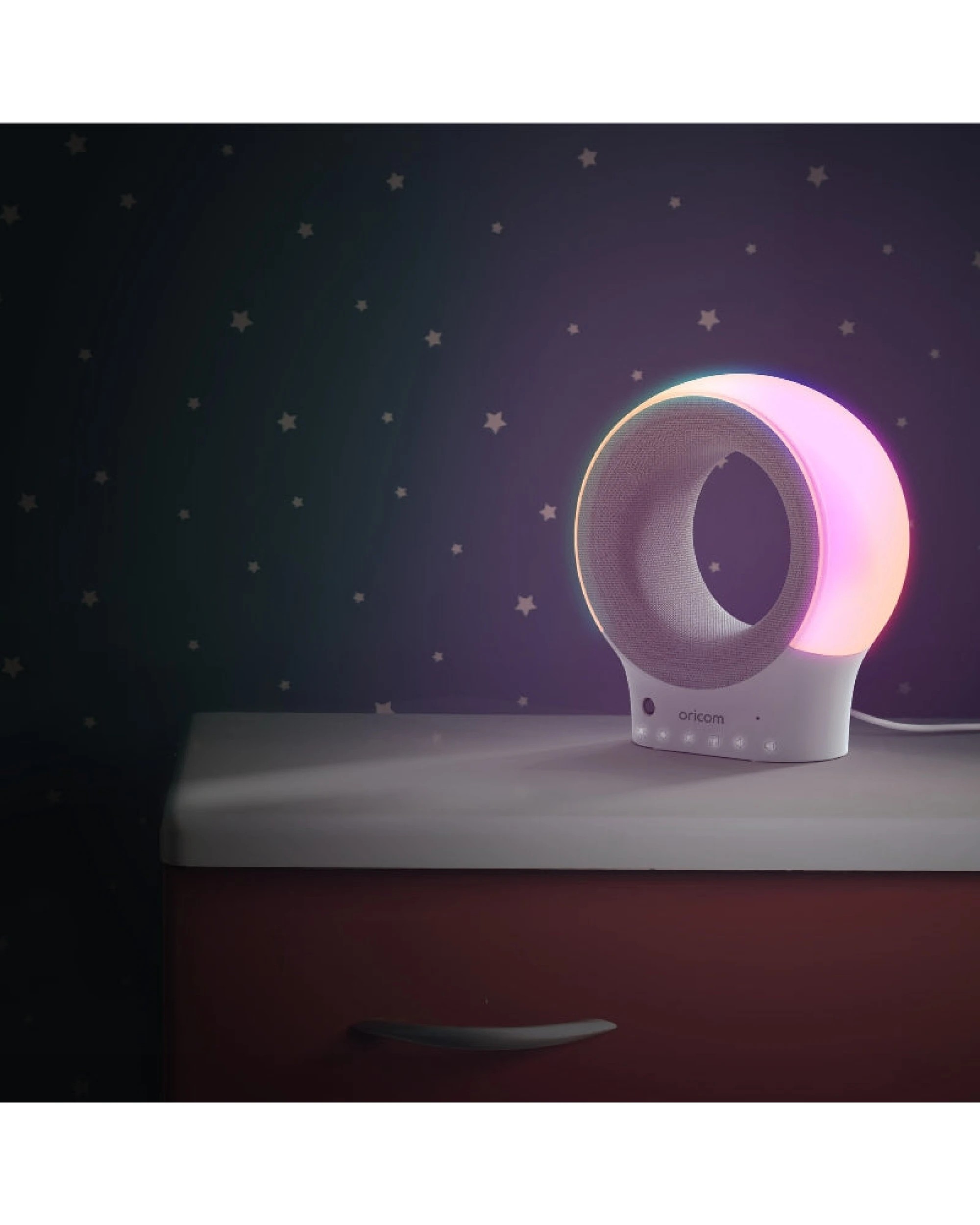 2 Oricom OBHSSOO Eclipse Smart Sound Baby Soother - White, 2 of 8