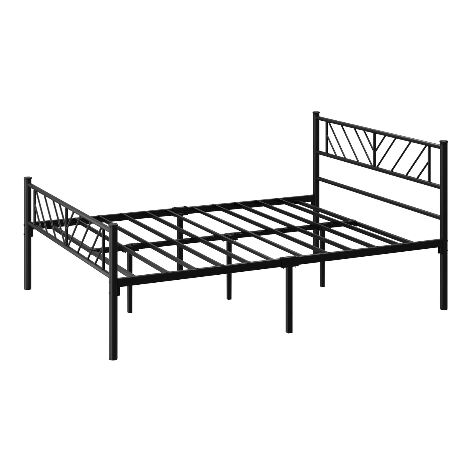 7 Oikiture Metal Bed Frame Double Size Bed Base Platform Sis
 - Black, 7 of 9