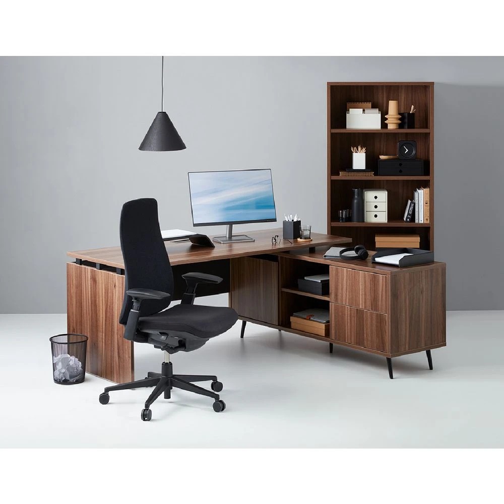 8 Haworth Fern Ergonomic Chair 4D Arms Adjustable Lumbar Black Ergonomic Chairs and Desk Chairs, 8 of 9