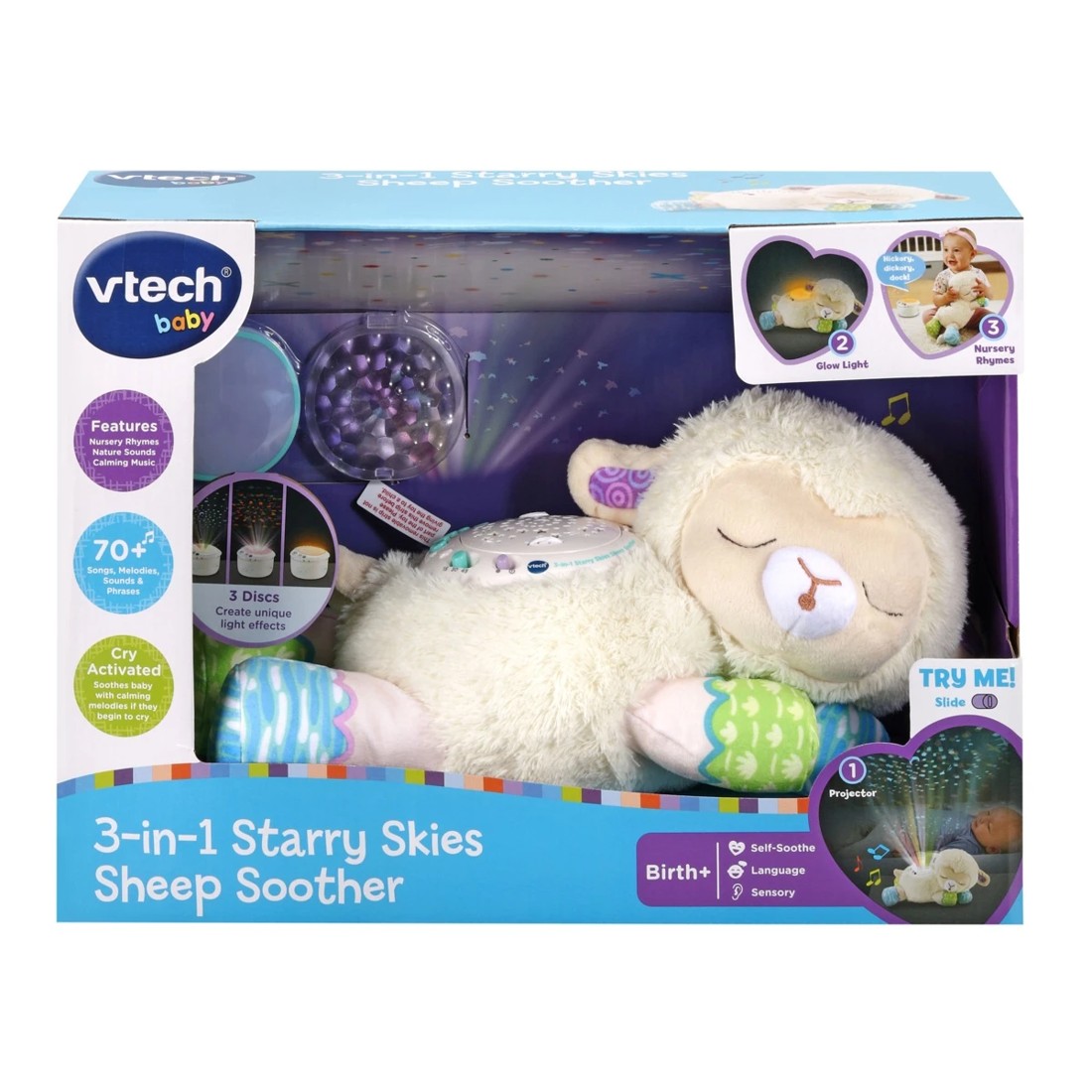 1 VTech 3-in-1 Starry Skies Sheep Soother, 1 of 6
