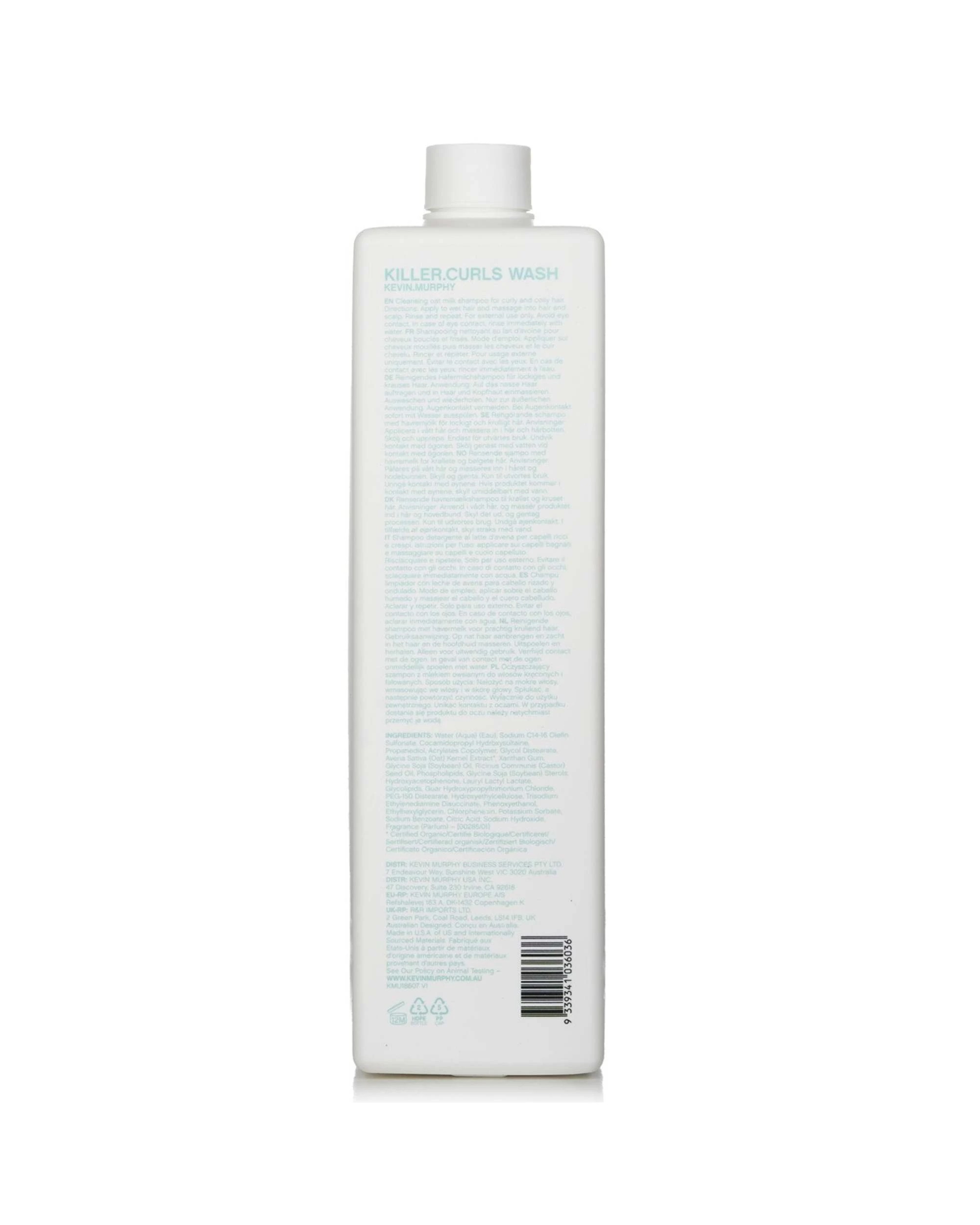 3 Kevin.Murphy Killer.Curls Wash (Nourishing Curl Oat Milk Shampoo)  1000ml/33.8oz, 3 of 4