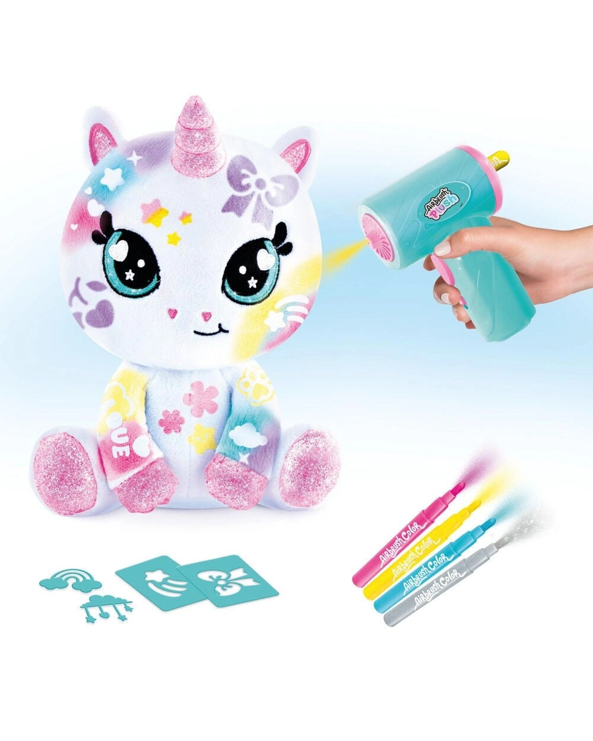 3 Airbrush Plush Sparkle Unicorn Plush, 3 of 3