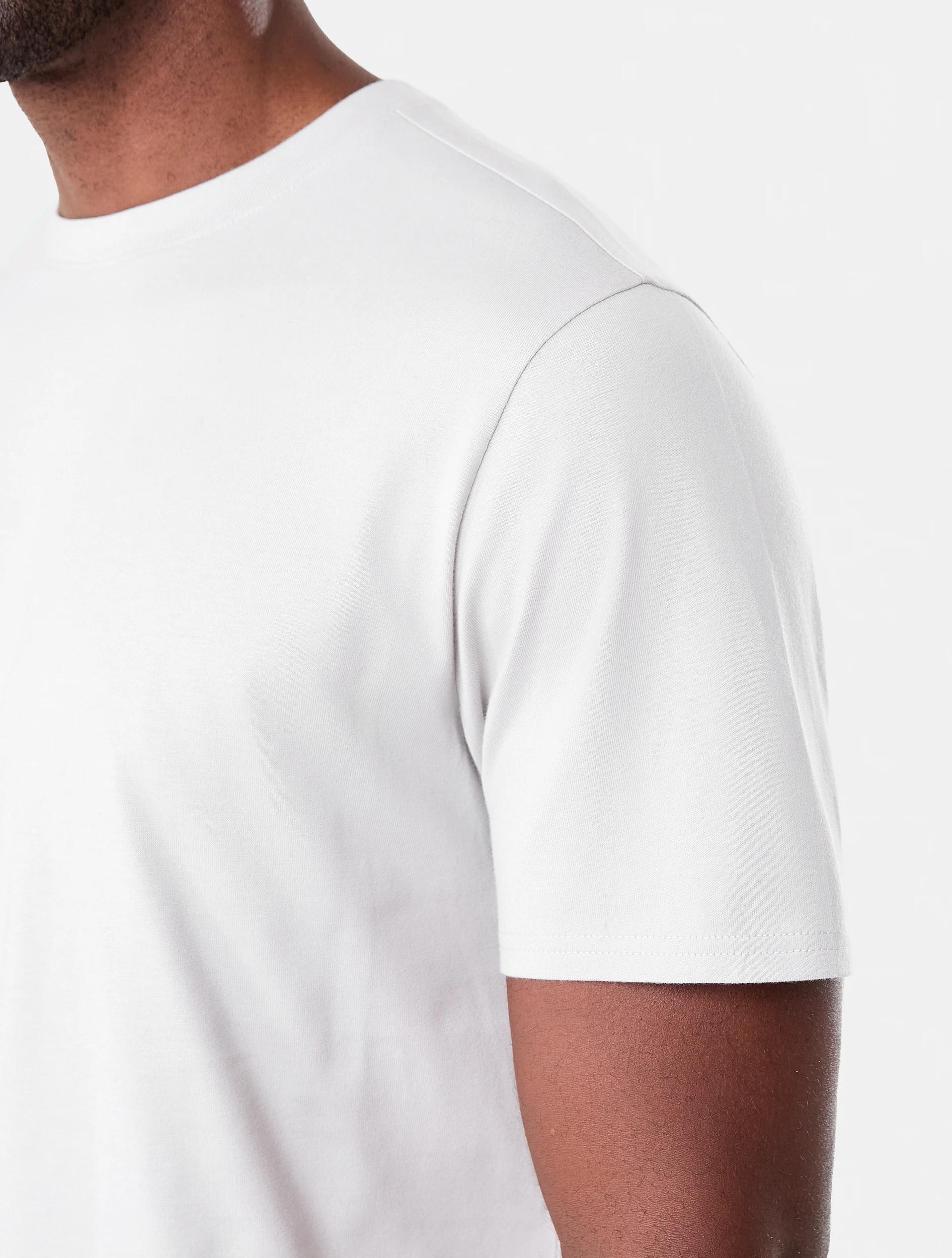 6 Australian Cotton Crew Neck T-shirt GRAY VIOLET, 6 of 6