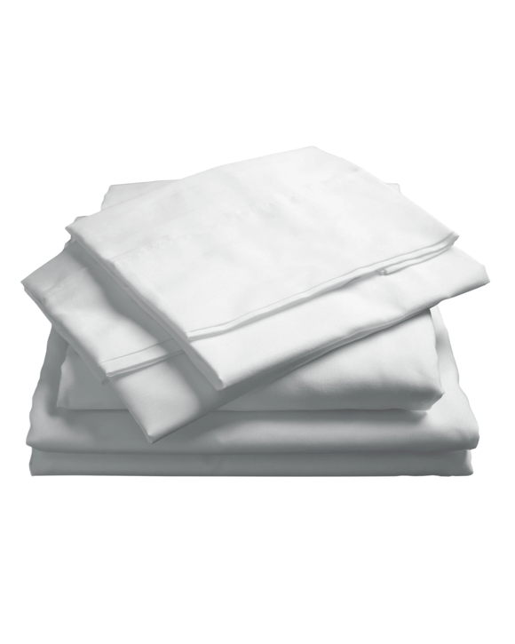 Royal Comfort Balmain 1000TC Bamboo Cotton Sheet Pillowcase Set Hotel - King Bed - White