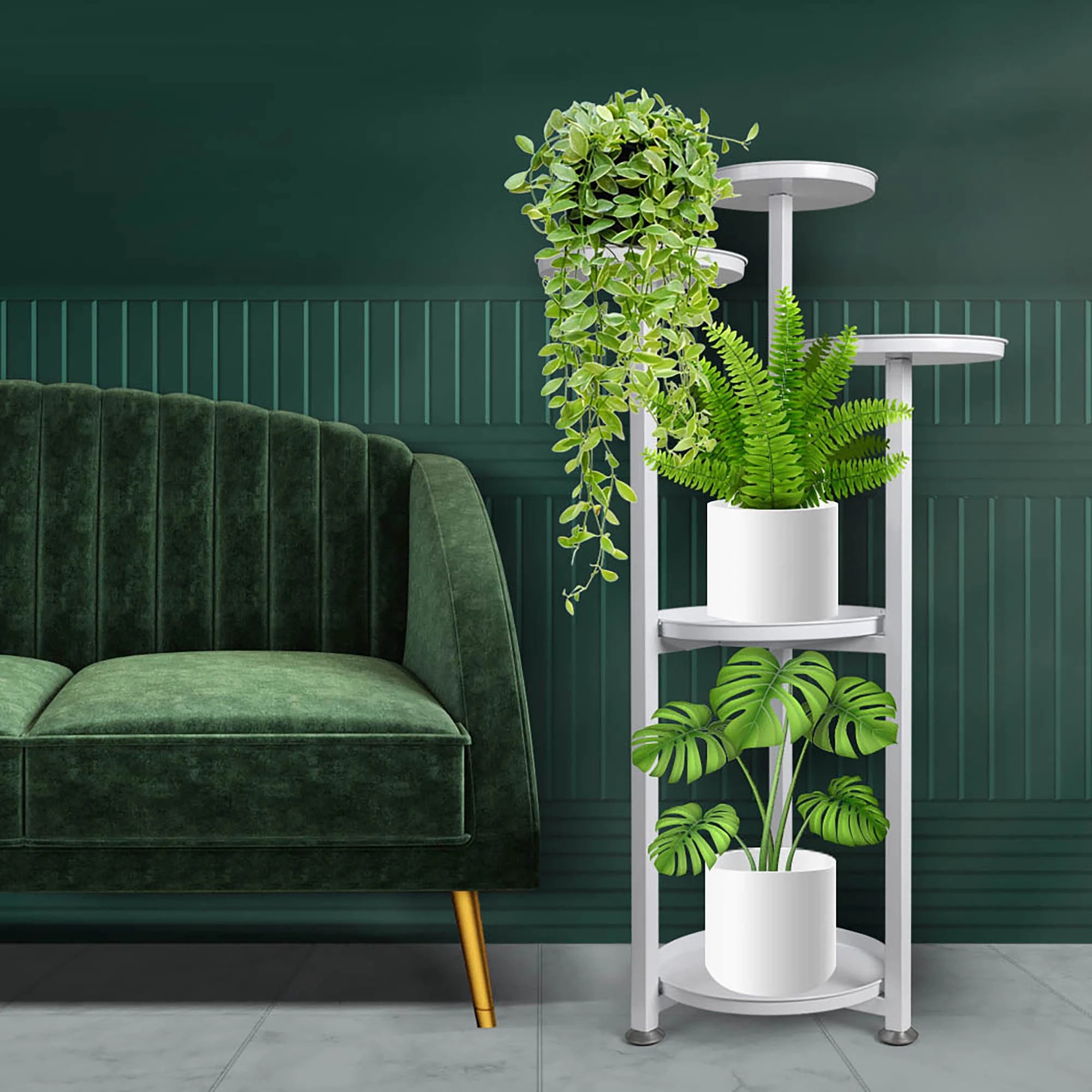 7 Levede M Size Metal Plant Stand Planter Shelf - White, 7 of 7