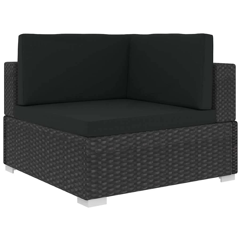 3 vidaXL Garden lounge set Modular - Black, 3 of 8
