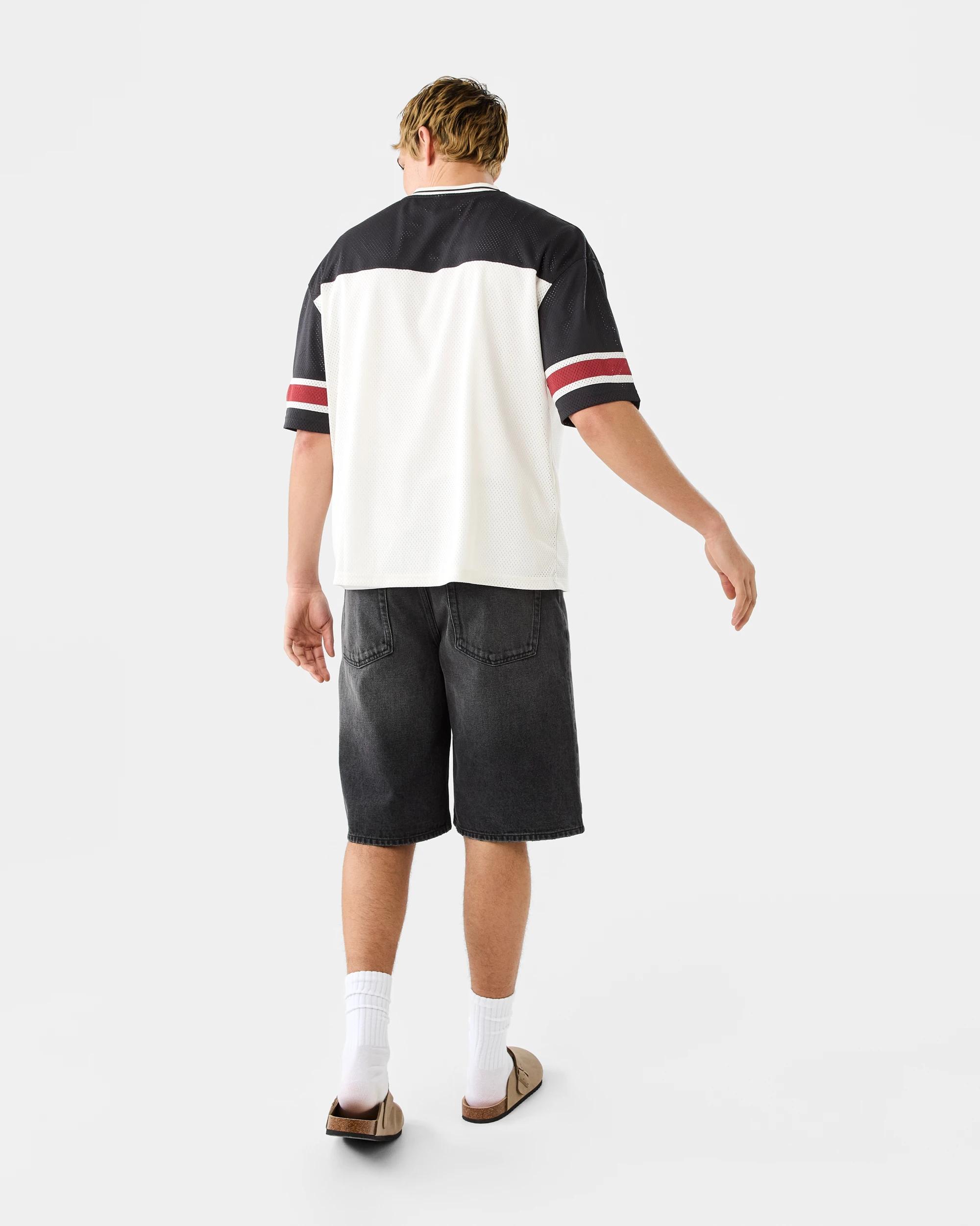 4 Boxy Mesh Panel T-shirt Bge 93, 4 of 9