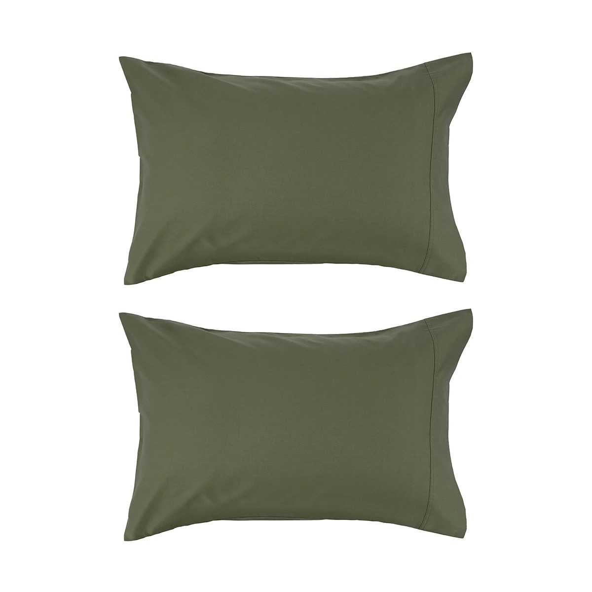 1 2 Pack 500 Thread Count Australian Grown Cotton Standard Pillowcases - Forest, 1 of 5
