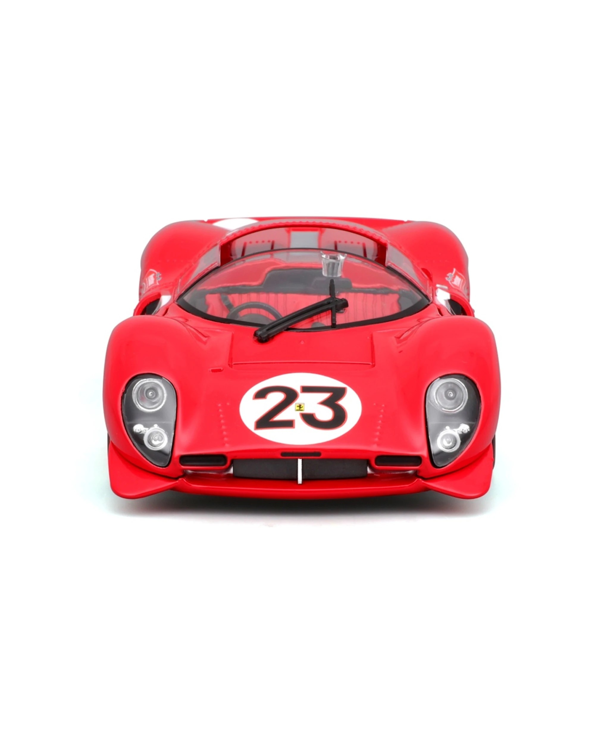 4 Bburago Model Kit 1967 Ferrari 330 P4 Daytona Classic Car - Red, 4 of 7