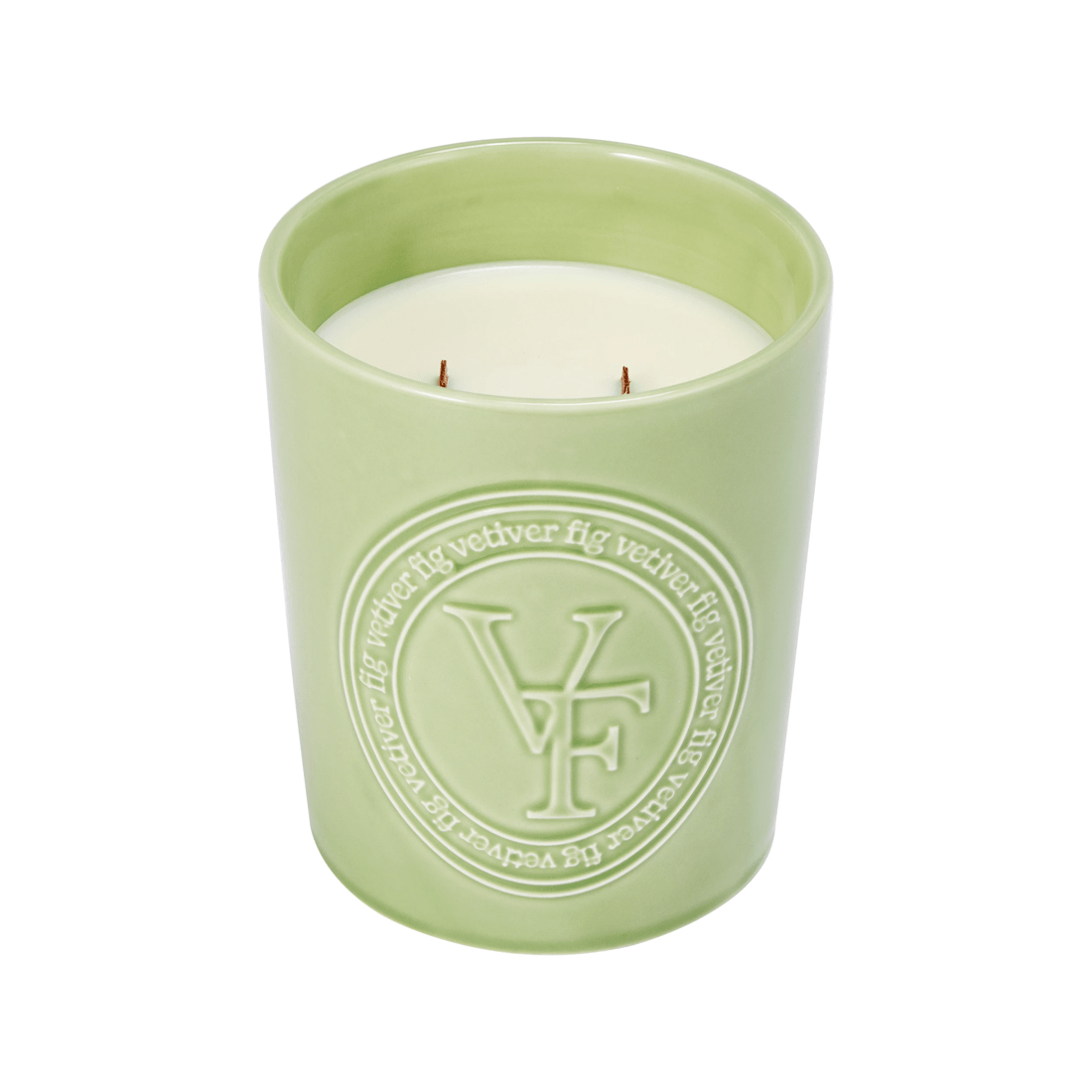 2 XL Vetiver Fig Pure Soy Wax Ceramic Candle, 2 of 6