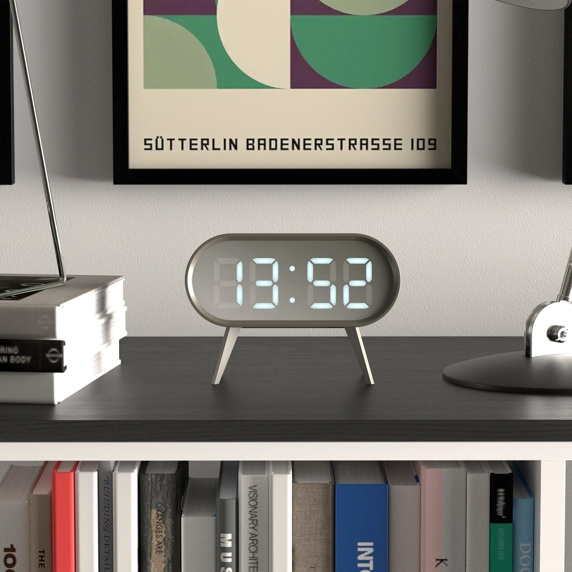 7 Newgate Space Hotel Cyborg Led Alarm Clock Grey - Grey, 7 of 9