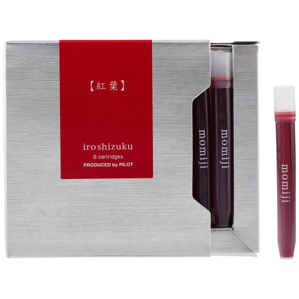 1 Iroshizuku Fountain Pen Ink Cartridge Autumn Leaves 6Pk, 1 of 3