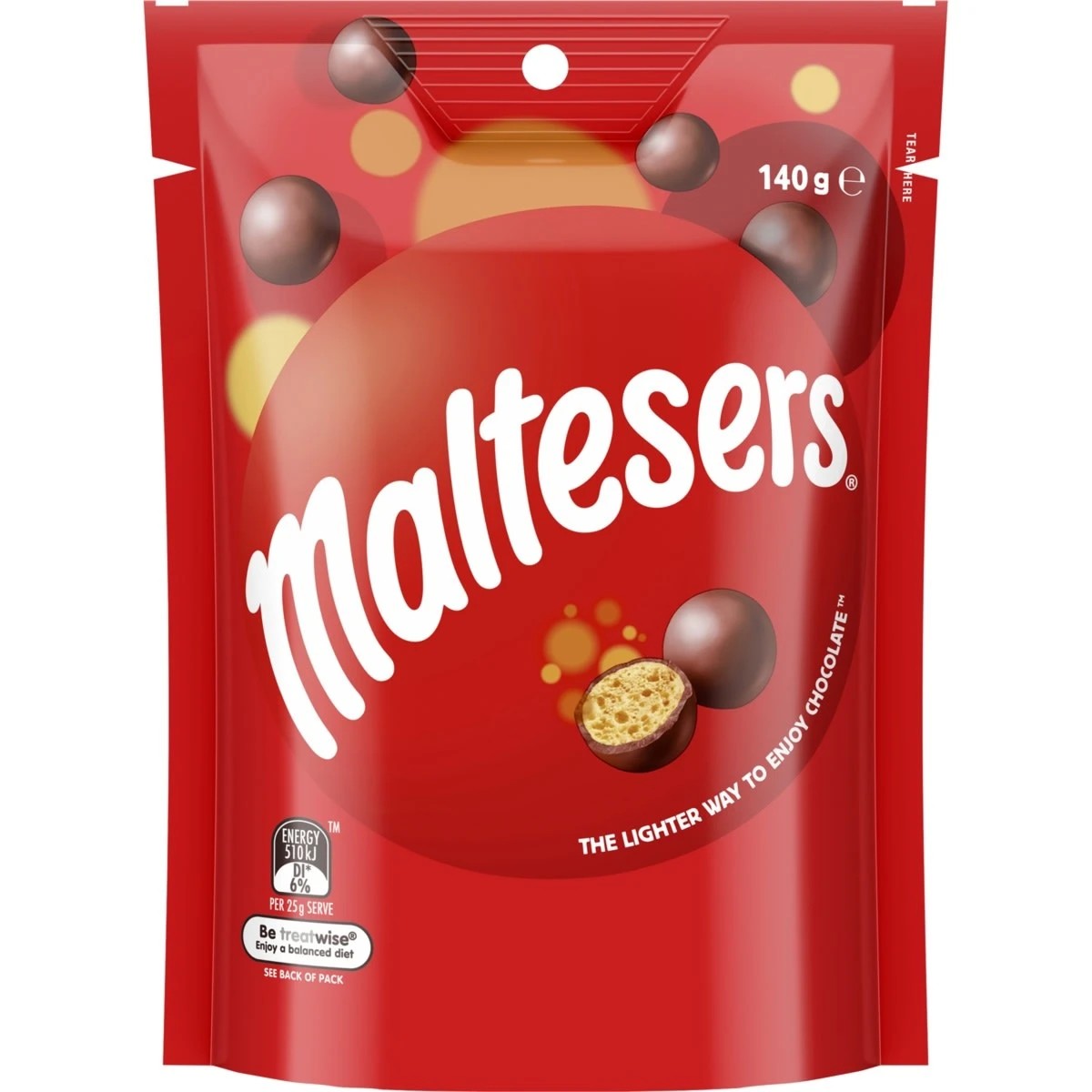 1 Maltesers Milk Chocolate Snack and Share Bag 140g, 1 of 7