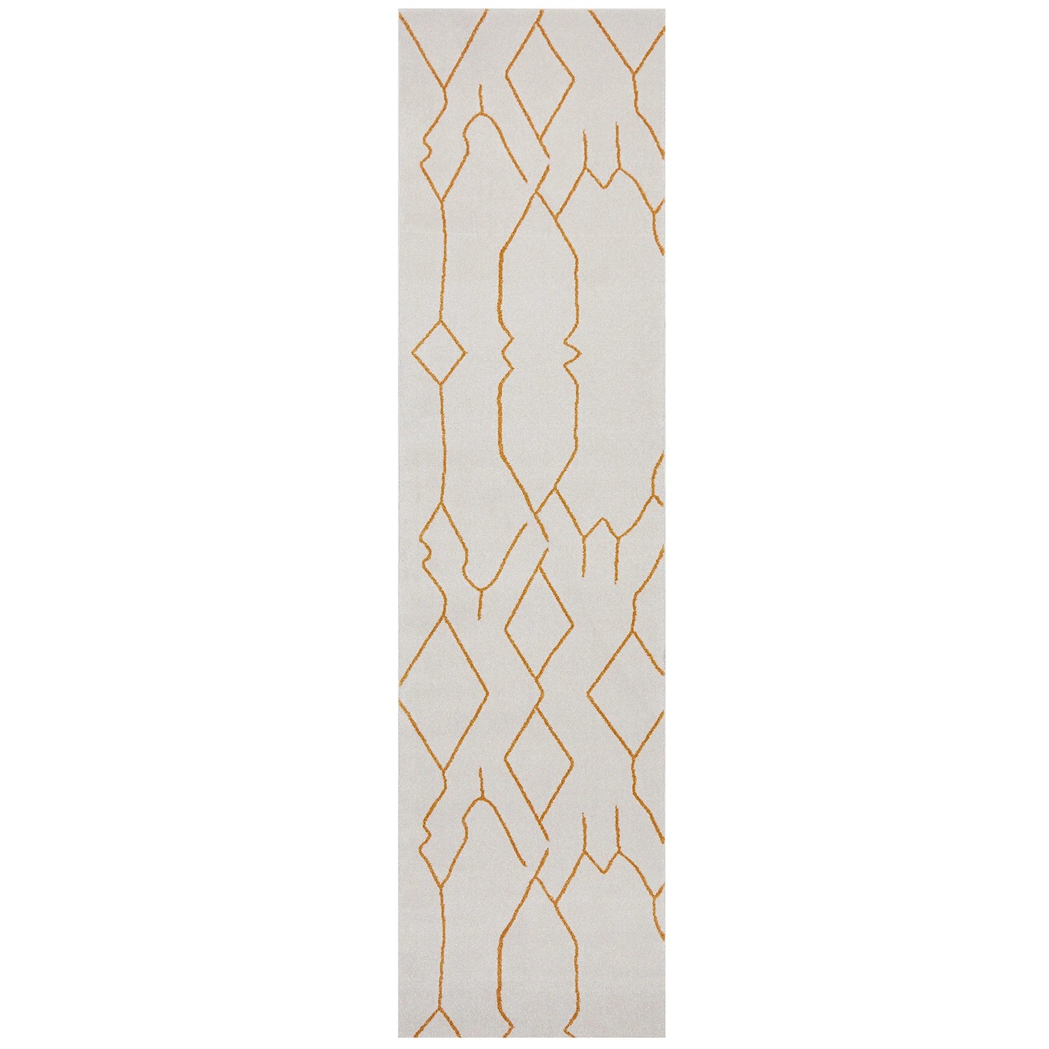 2 Common Ground Rugs Elysium Ivy Gold Runner 500x80cm - Extra Large Runner Power Loomed Pet Friendly Rug - Natural, 2 of 5