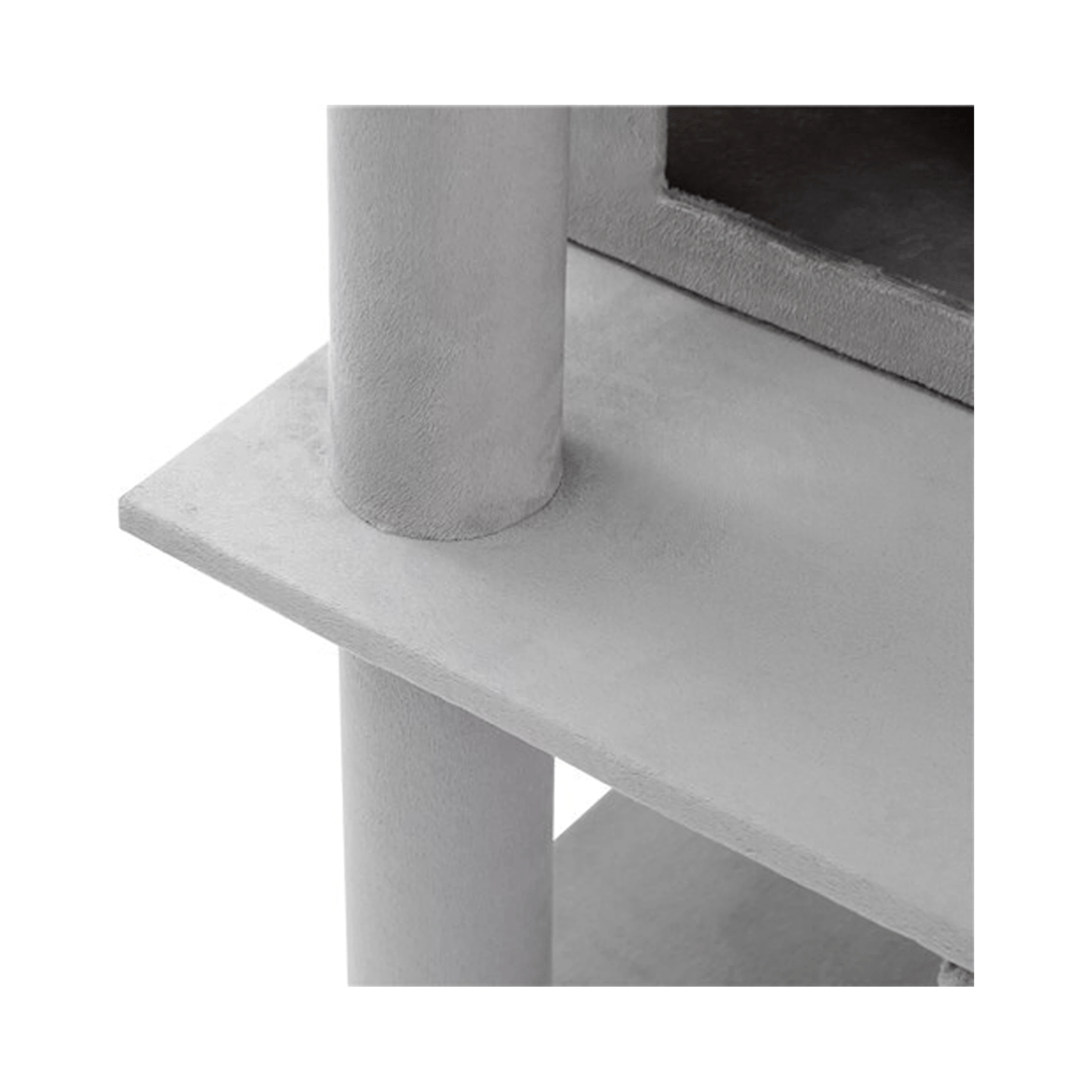 8 Paws & Claws Catsby 134cm Hamilton Cat House Scratch Post Tower Furniture - Grey, 8 of 9