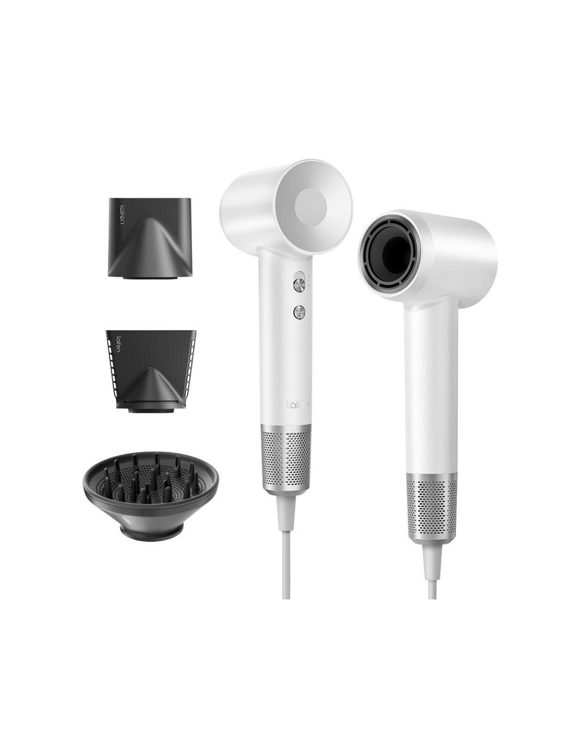 1 Laifen Swift Special High Speed Hair Dryer Pearl White 110000 RPM with 3 Styling Nozzles, 1 of 3