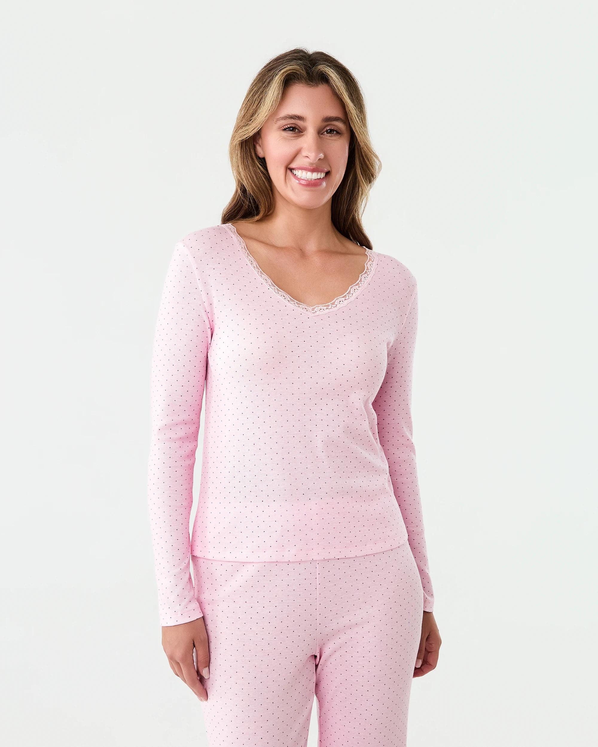 1 Comfort Rib Lace Trim Top Pin Spot, 1 of 7
