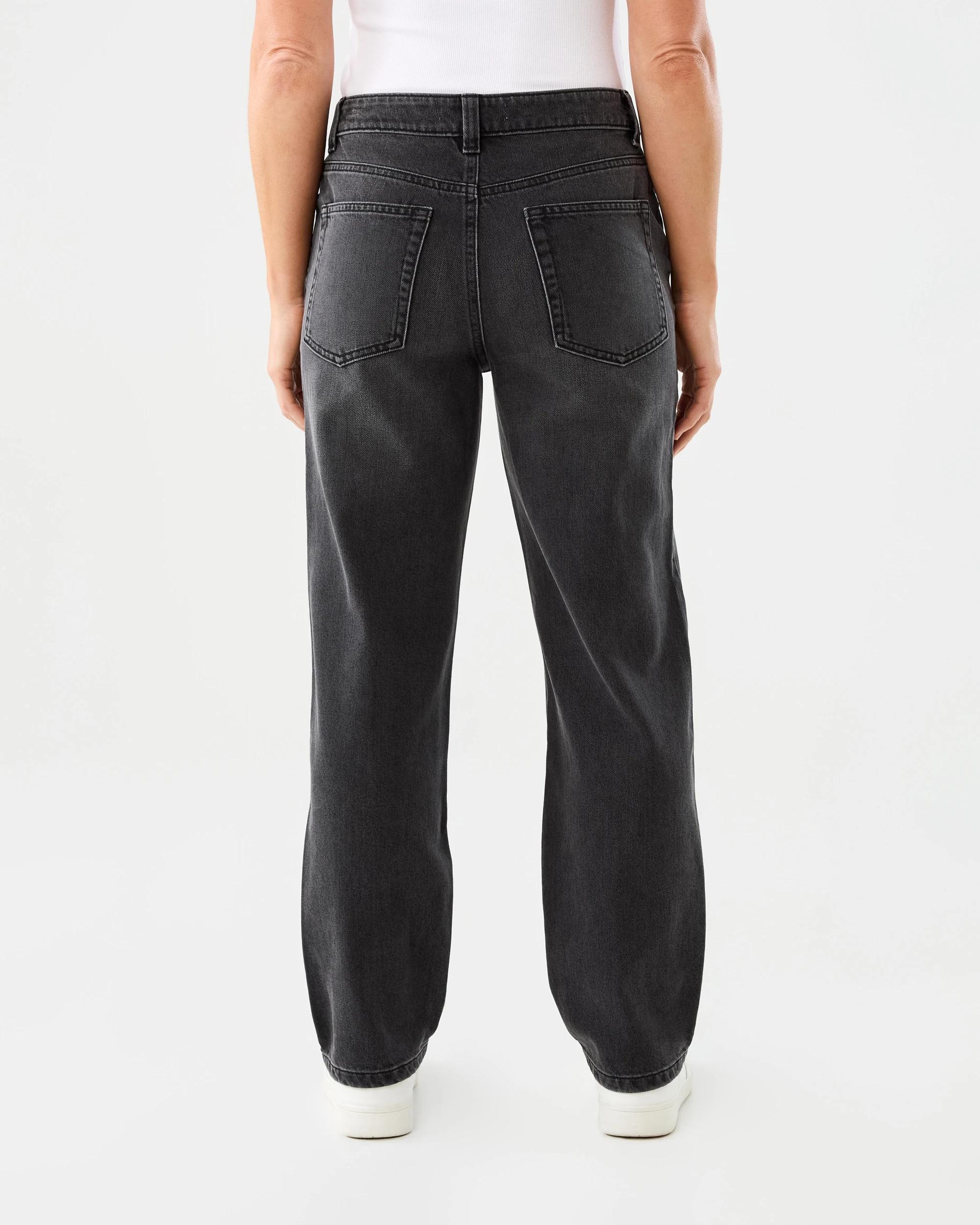 3 Straight Leg Jeans Blk Denim, 3 of 8