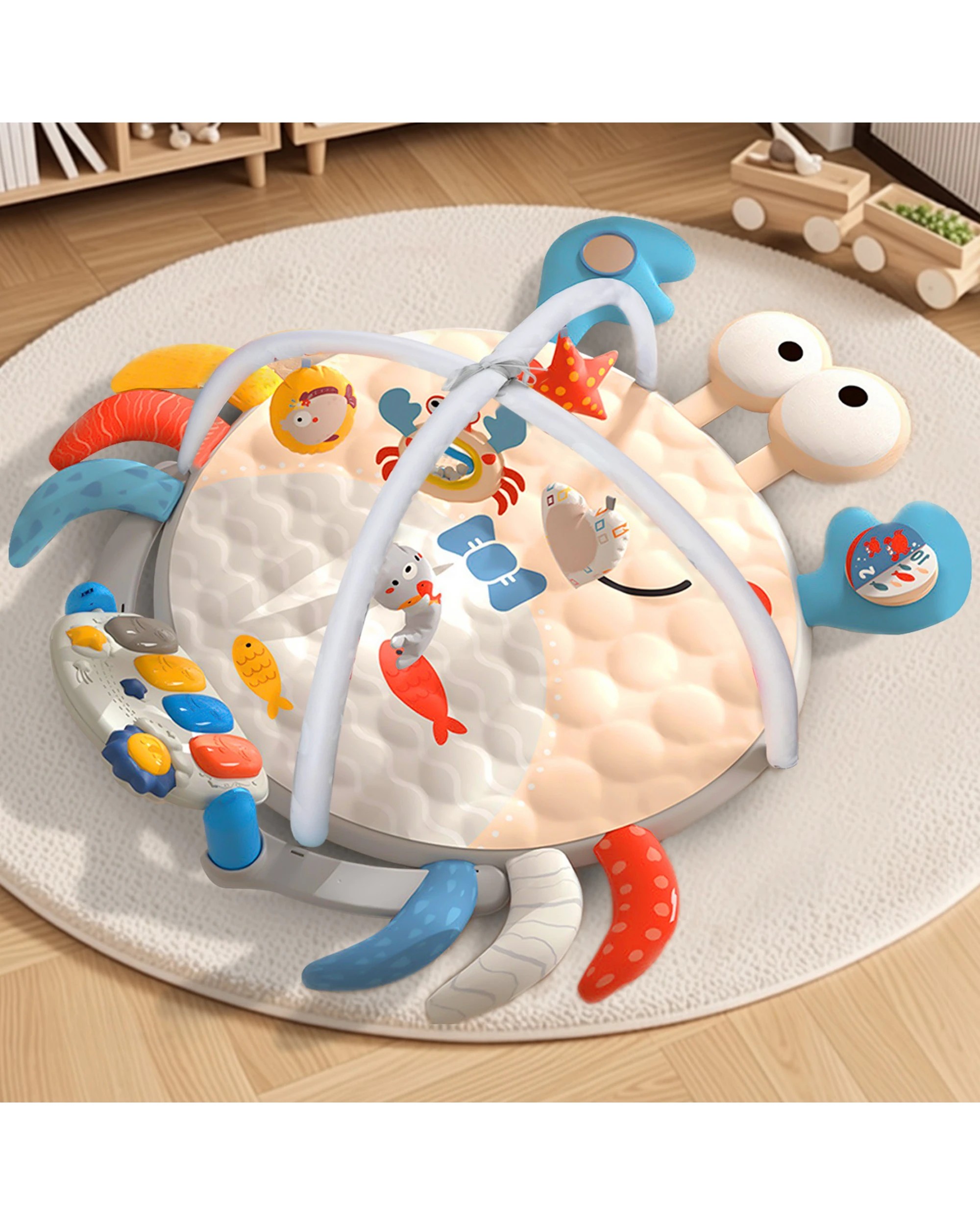 4 Advwin 4 in 1 Kids Activity Gym Mat, 4 of 10