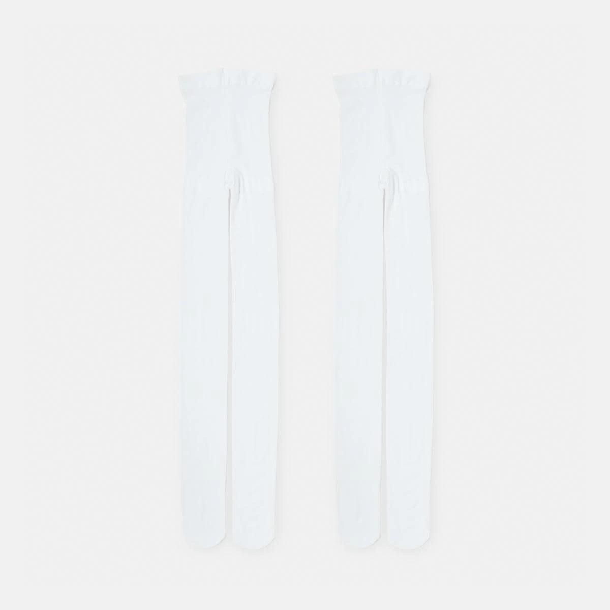 1 2 Pack 50 Denier Ballet Tights White, 1 of 3