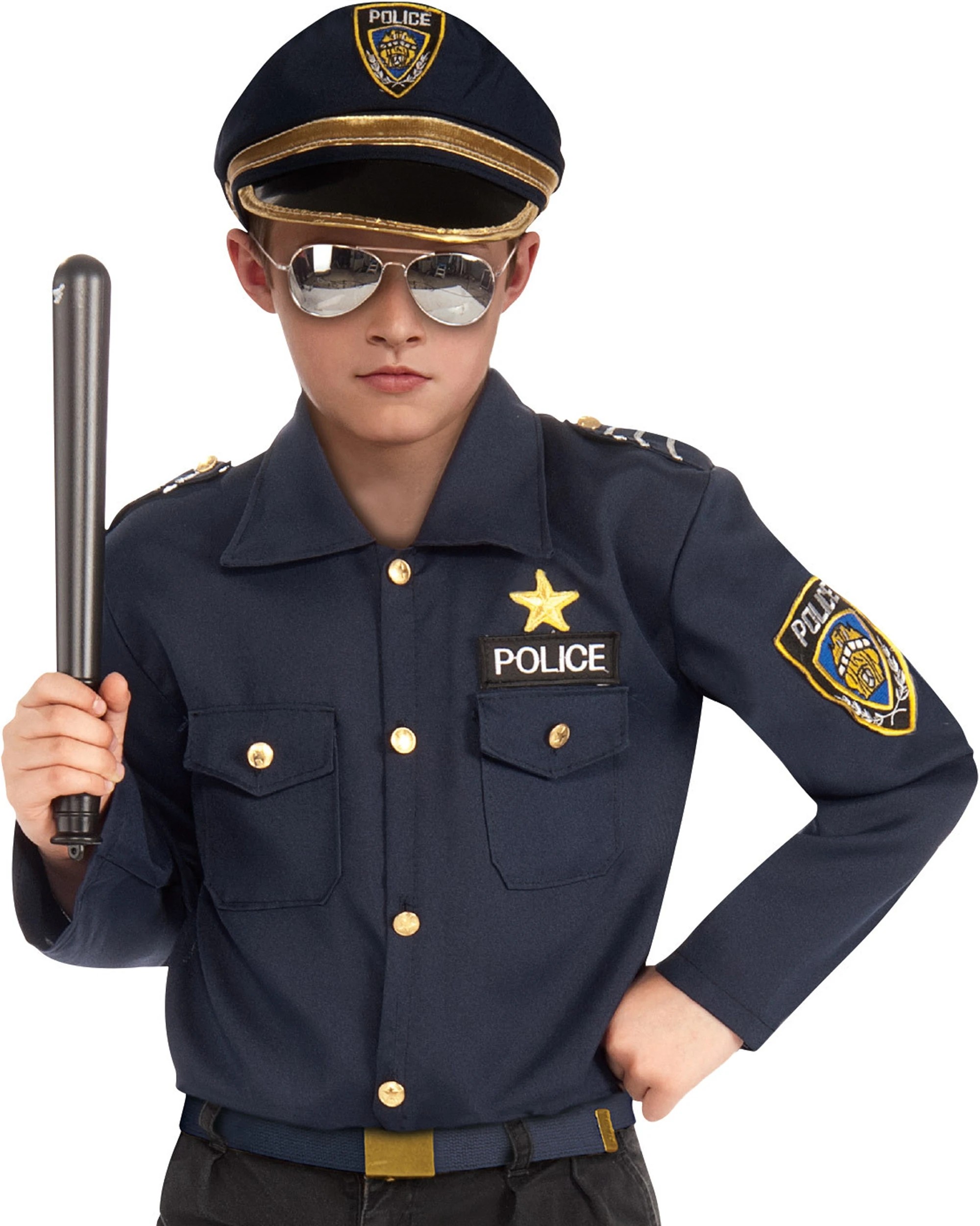1 Rubies Police Officer Accessory Kit Boys Dress Up Costume Size M - Multi, 1 of 3