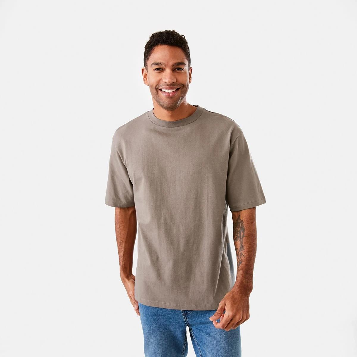 1 Oversized Heavyweight T-shirt Brn Eagle, 1 of 8