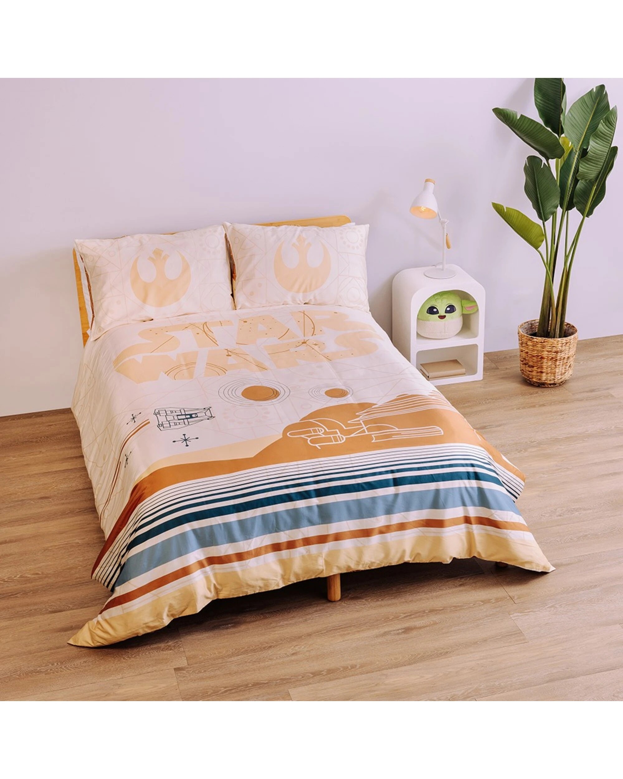 1 Star Wars - Tattooine Planet Quilt Cover Set - Queen - Brown, 1 of 4