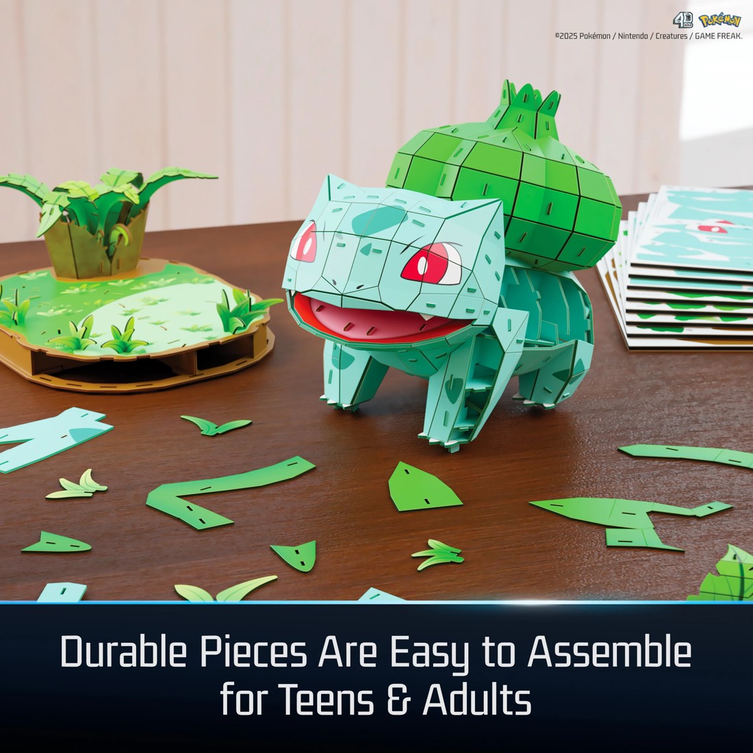6 Pokemon 4D Build Bulbasaur 3D Puzzle Model Kit, 6 of 8