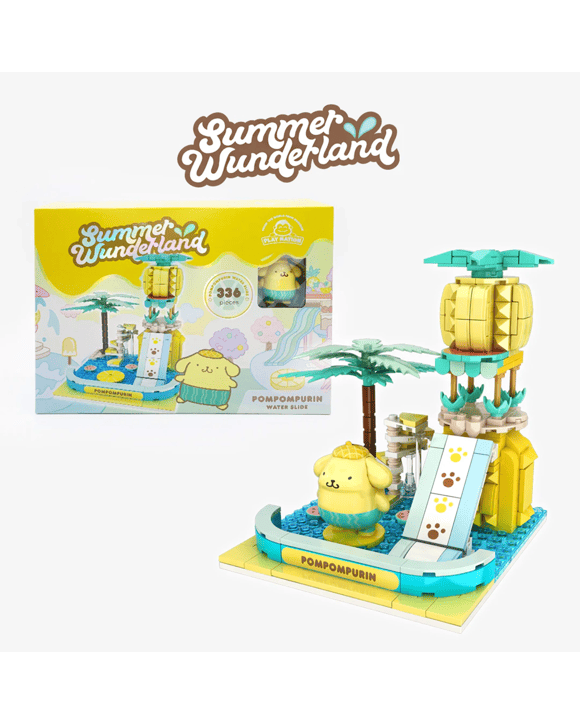 Hello Kitty - Yume Blocks Summer Wunderland- Pompompurin Water Slide - Multi