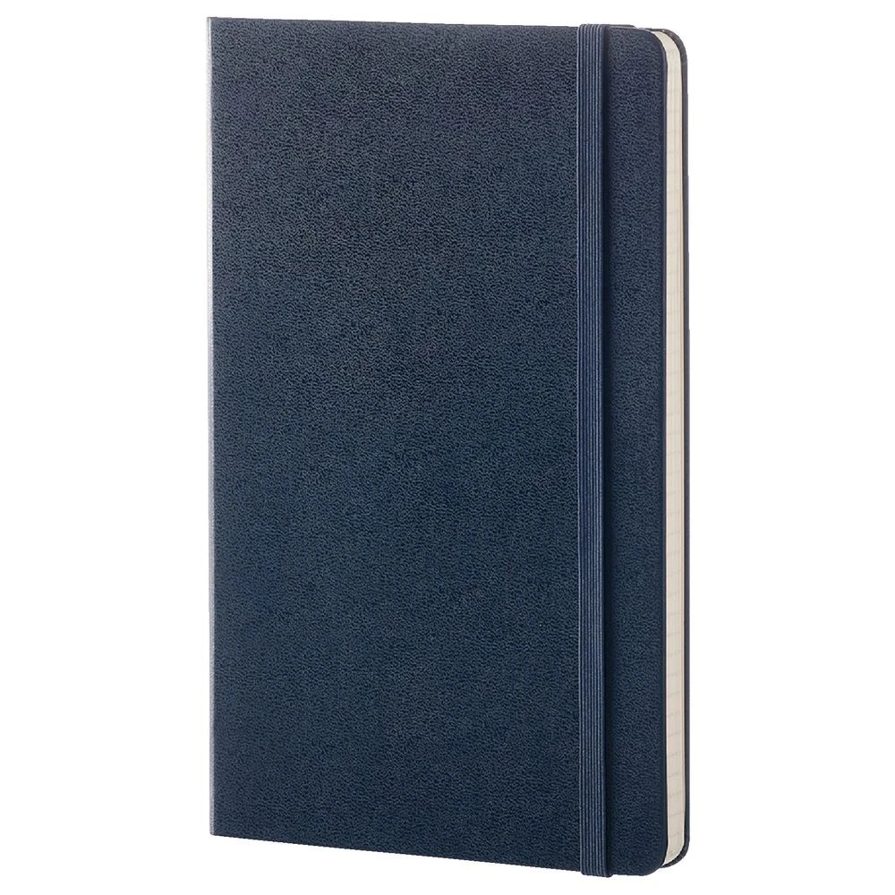 2 Moleskine Hardcover Ruled Large Notebook 240pg Blue, 2 of 6