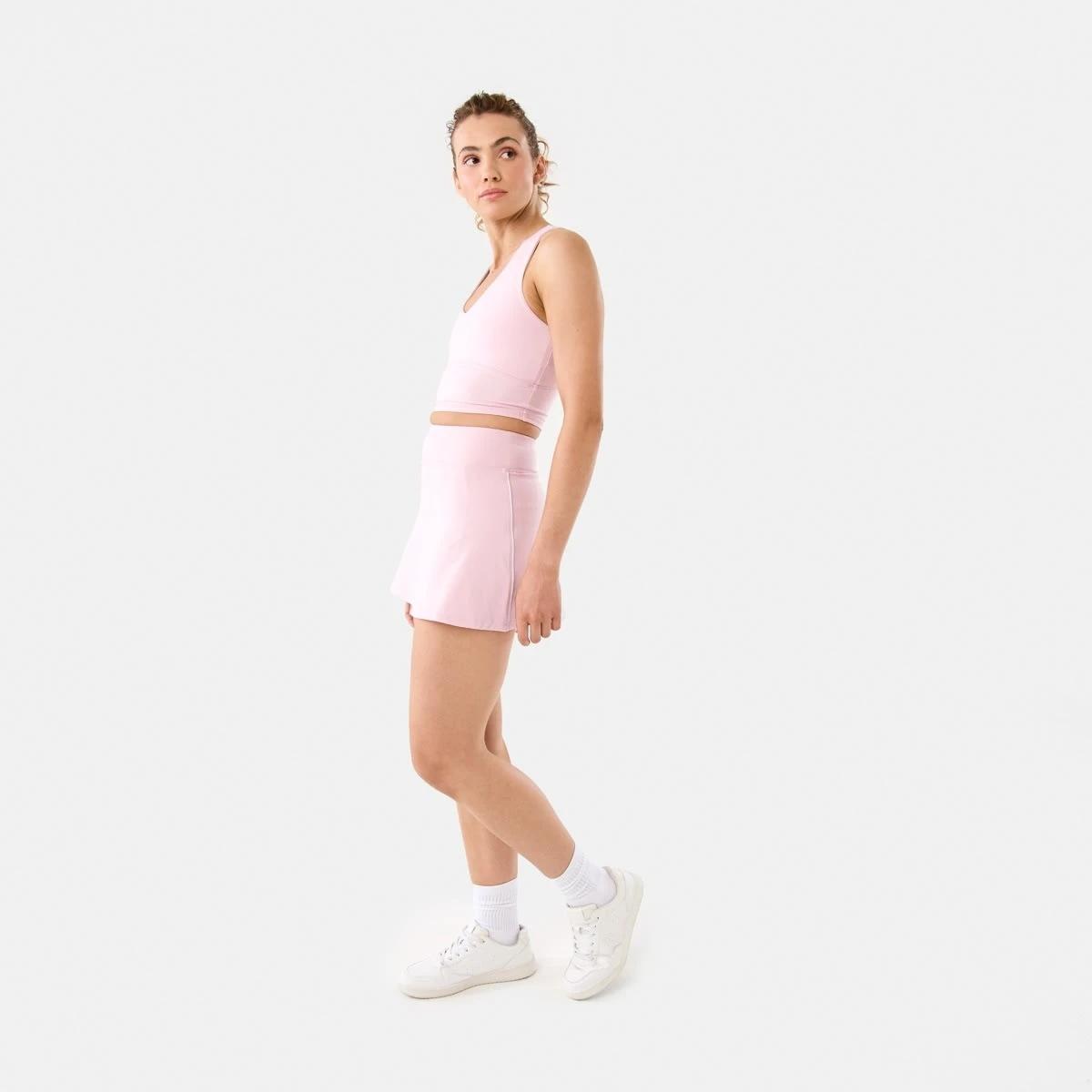 3 Active Womens Ultrasoft Longline Crop Top AURA PINK, 3 of 7