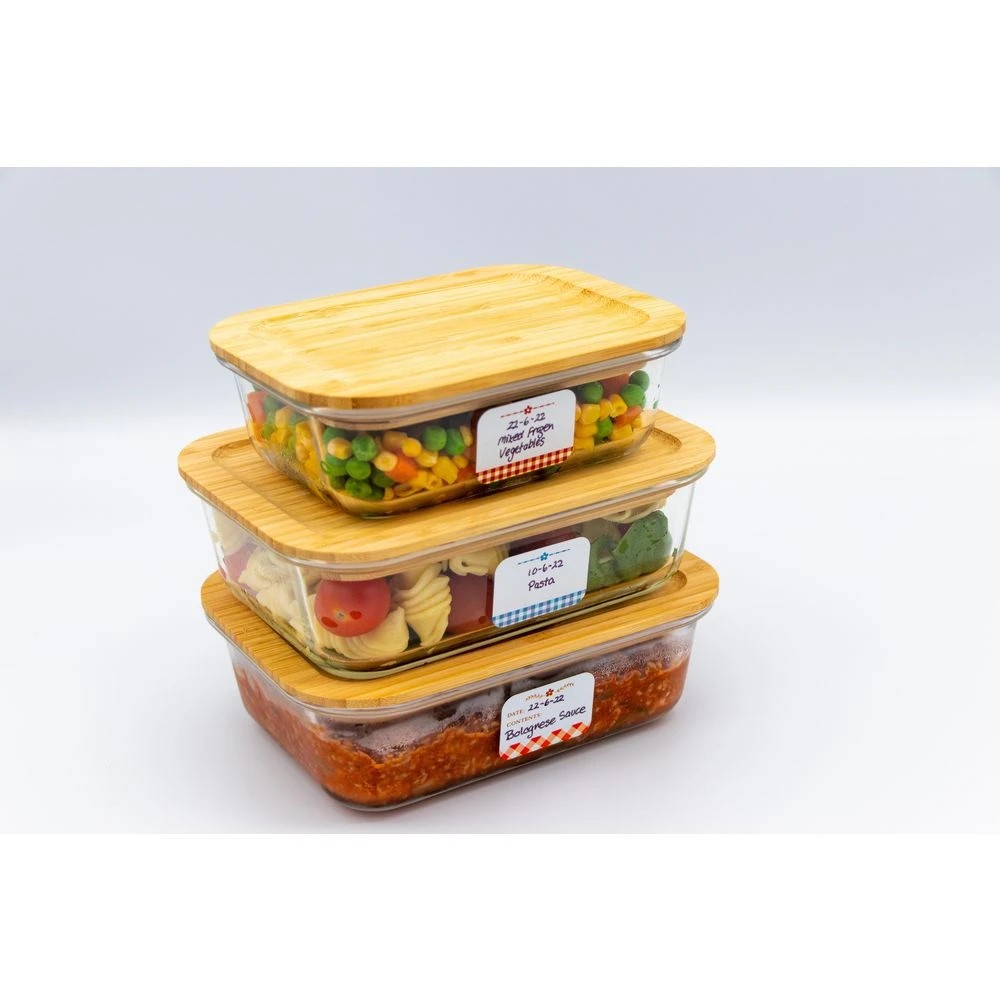 4 Avery 8UP Freezer-Safe Kitchen Labels Gingham 5 Sheets, 4 of 6