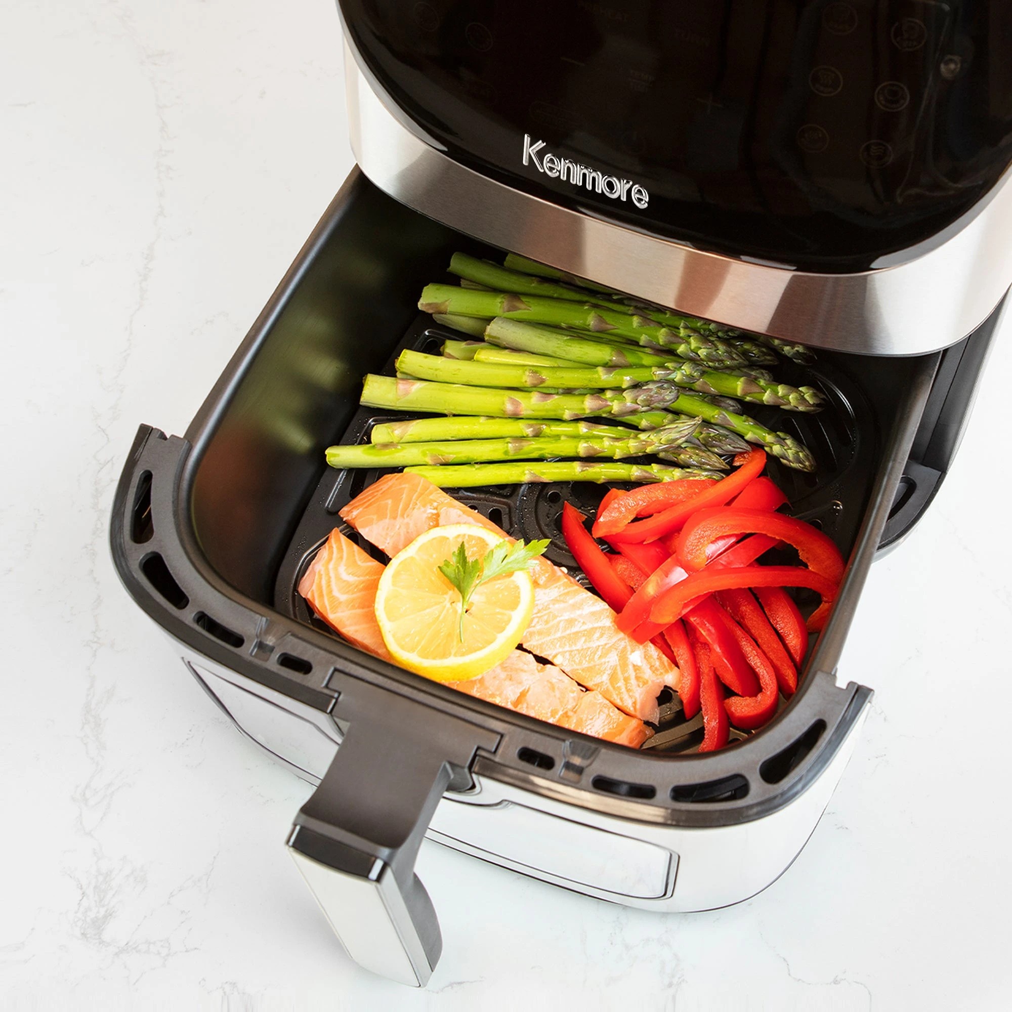 3 Kenmore 7.8L Family Air Fryer 12 Function - Silver, 3 of 8