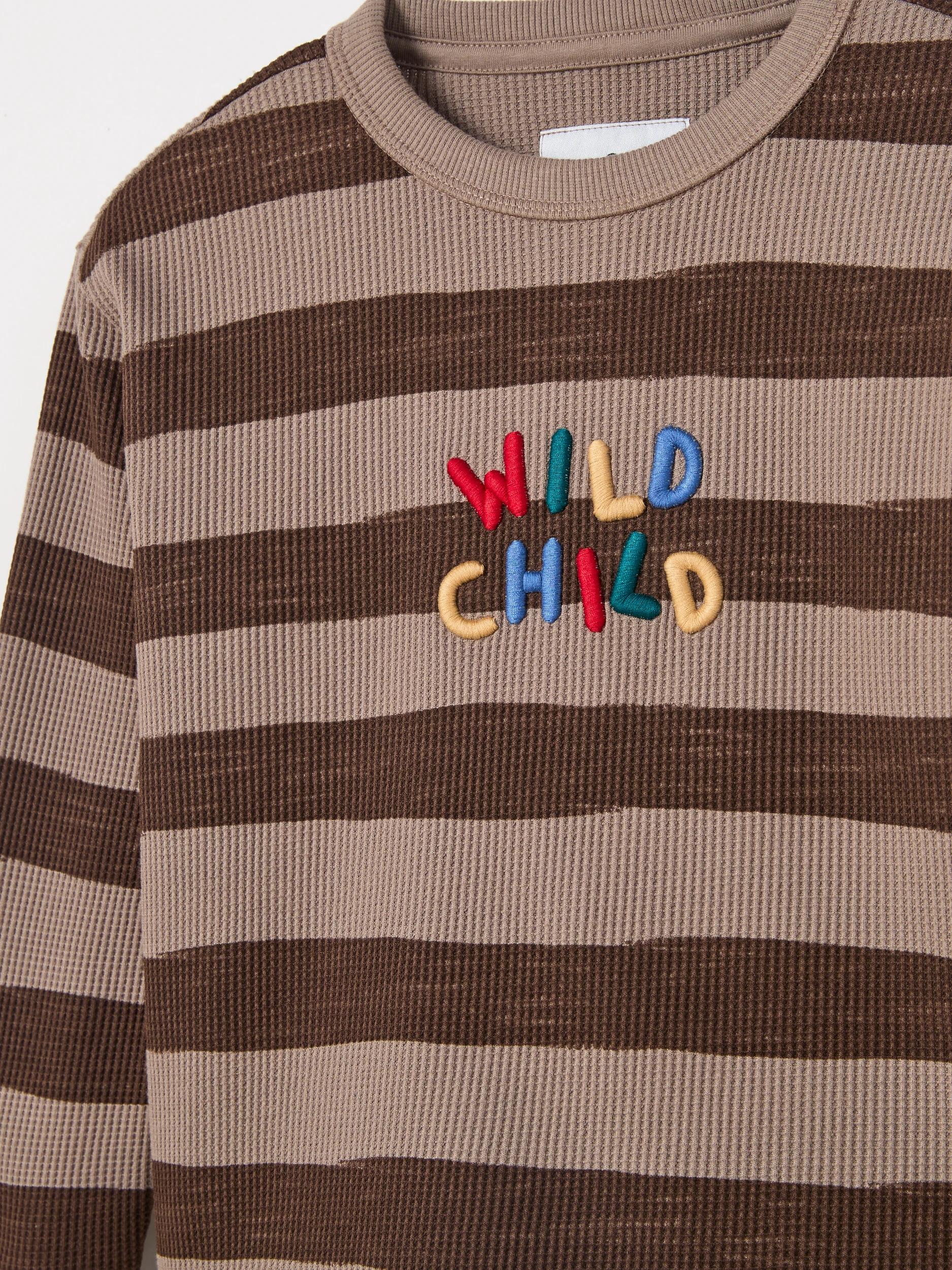 8 Target Kids Australian Cotton Long Sleeve Stripe T-Shirt BROWN, 8 of 8