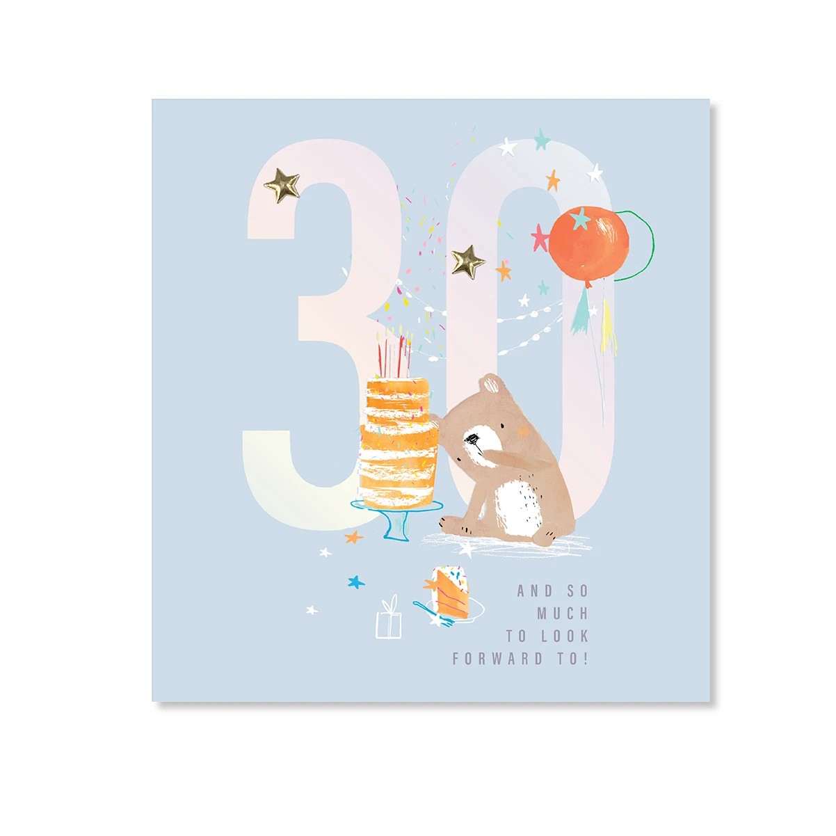 3 Hallmark 30th Birthday Card - Cute Bear, 3 of 3