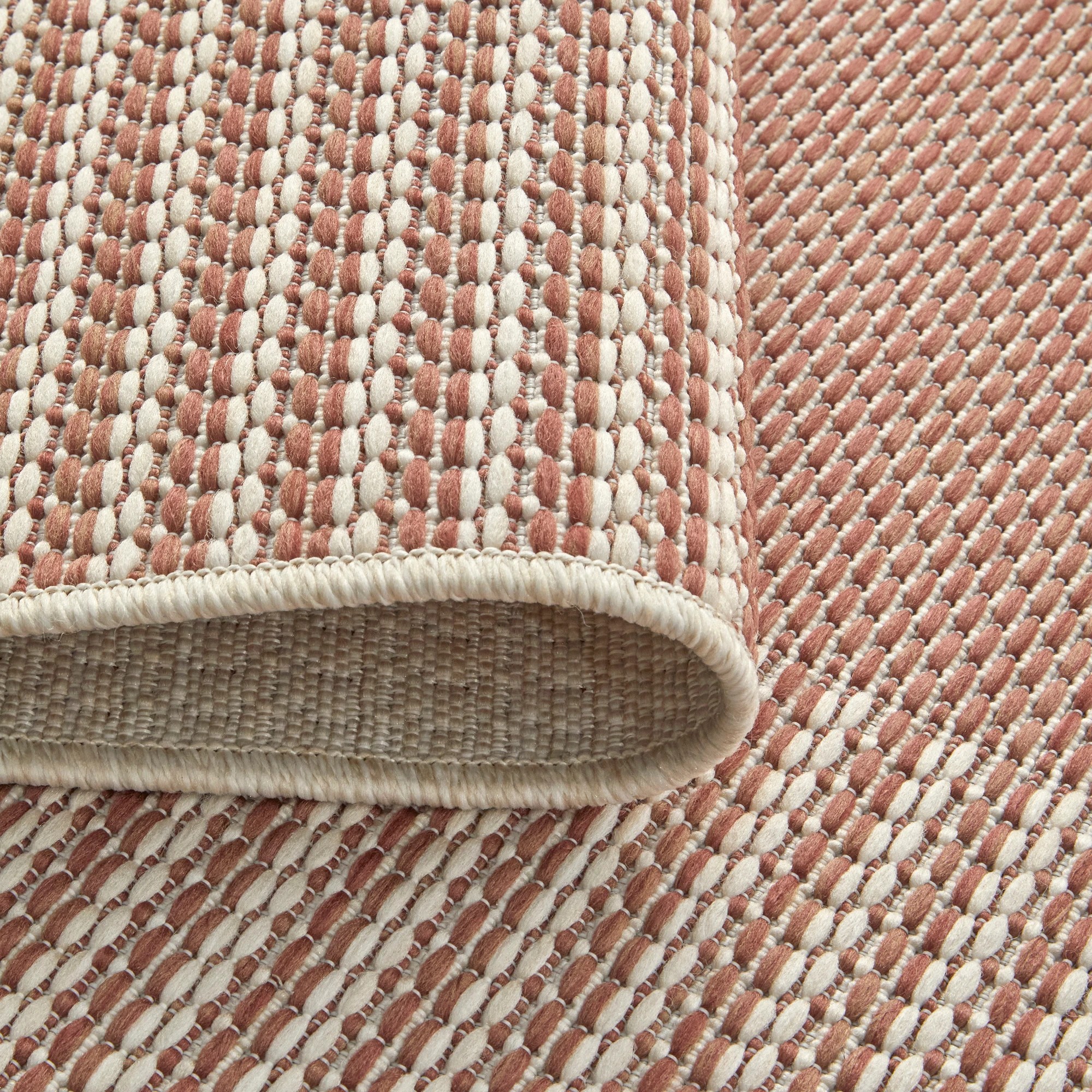 7 Common Ground Rugs Palmline Nero 380x280cm - Extra Large Pet Friendly Outdoor Floor Rug - Coral - Red, 7 of 8
