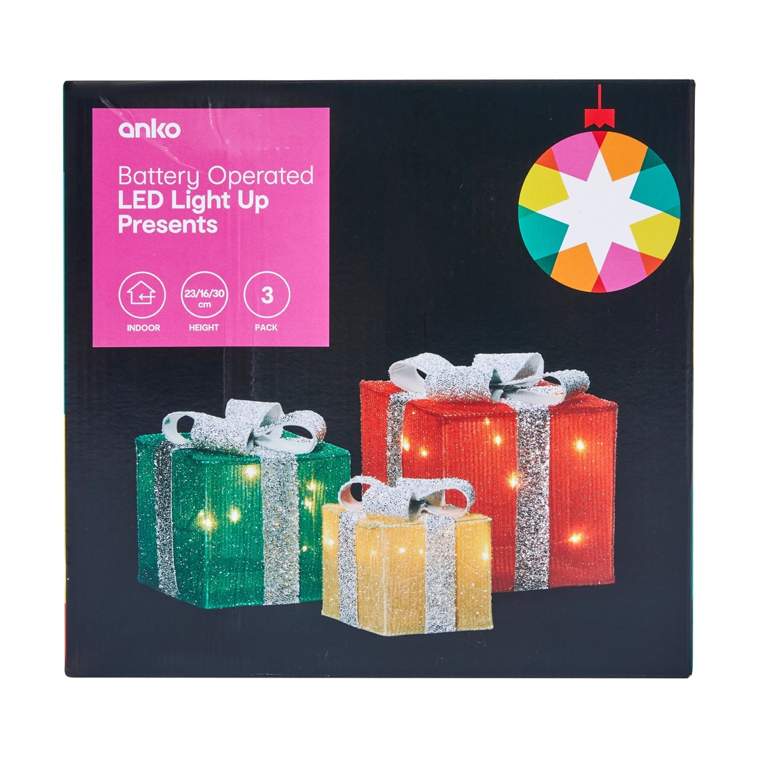 7 3 Pack Battery Operated LED Light Up Presents, 7 of 8