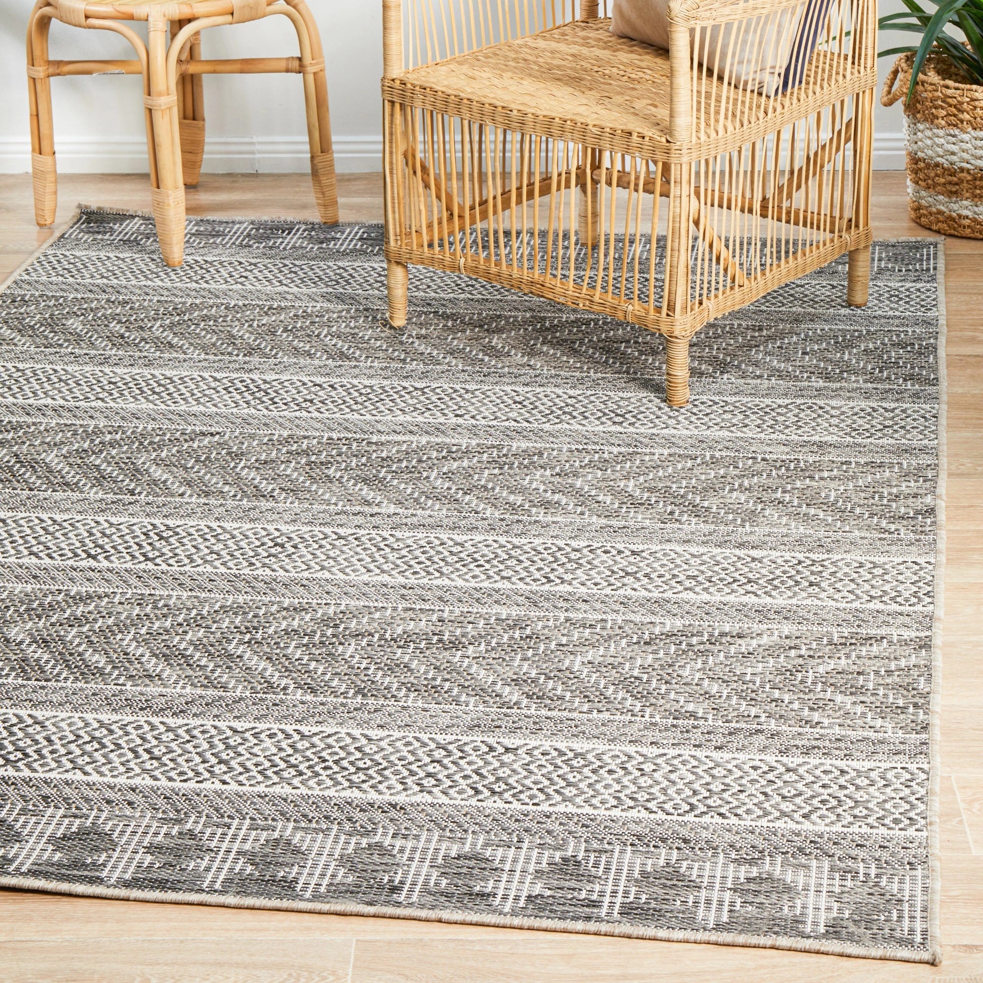 4 Common Ground Rugs Portico 5505 400x300cm - Extra Extra Large Outdoor Rug - Silver, 4 of 9
