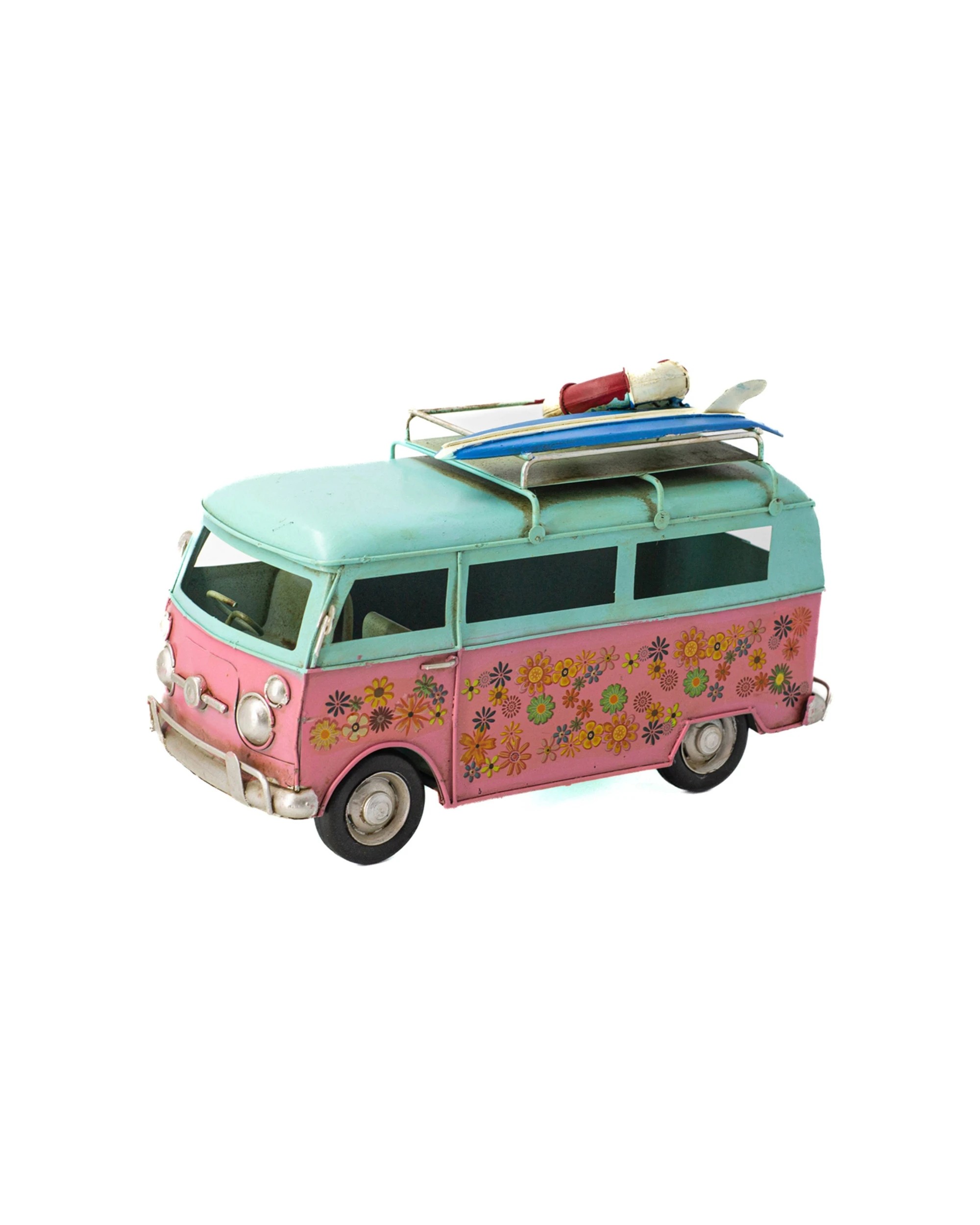 1 Boyle Metal Display Flower Van Top Ornament Home Decor 25cm - Multi, 1 of 5