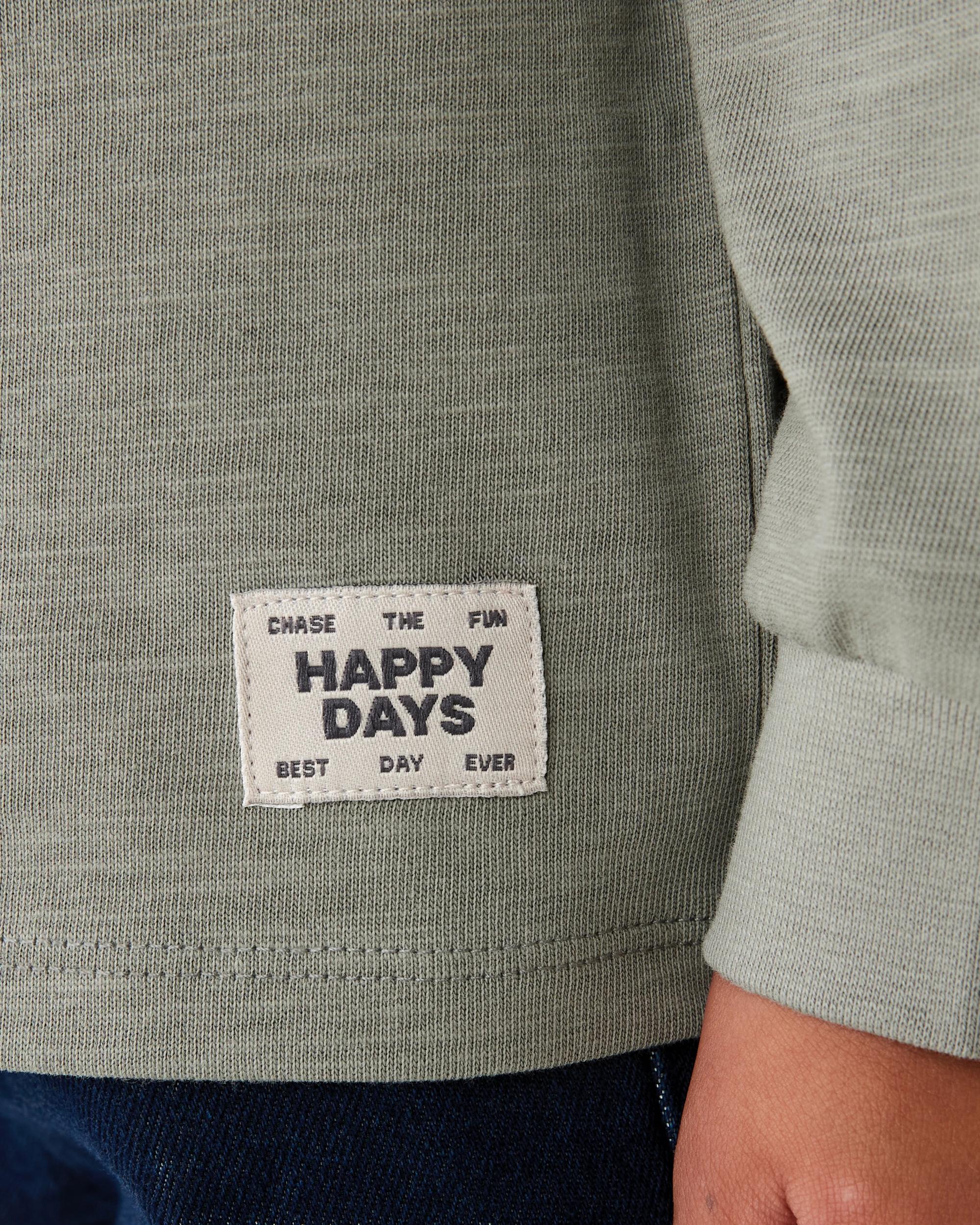 4 Long Sleeve Textured T-shirt Mnr Khk, 4 of 6