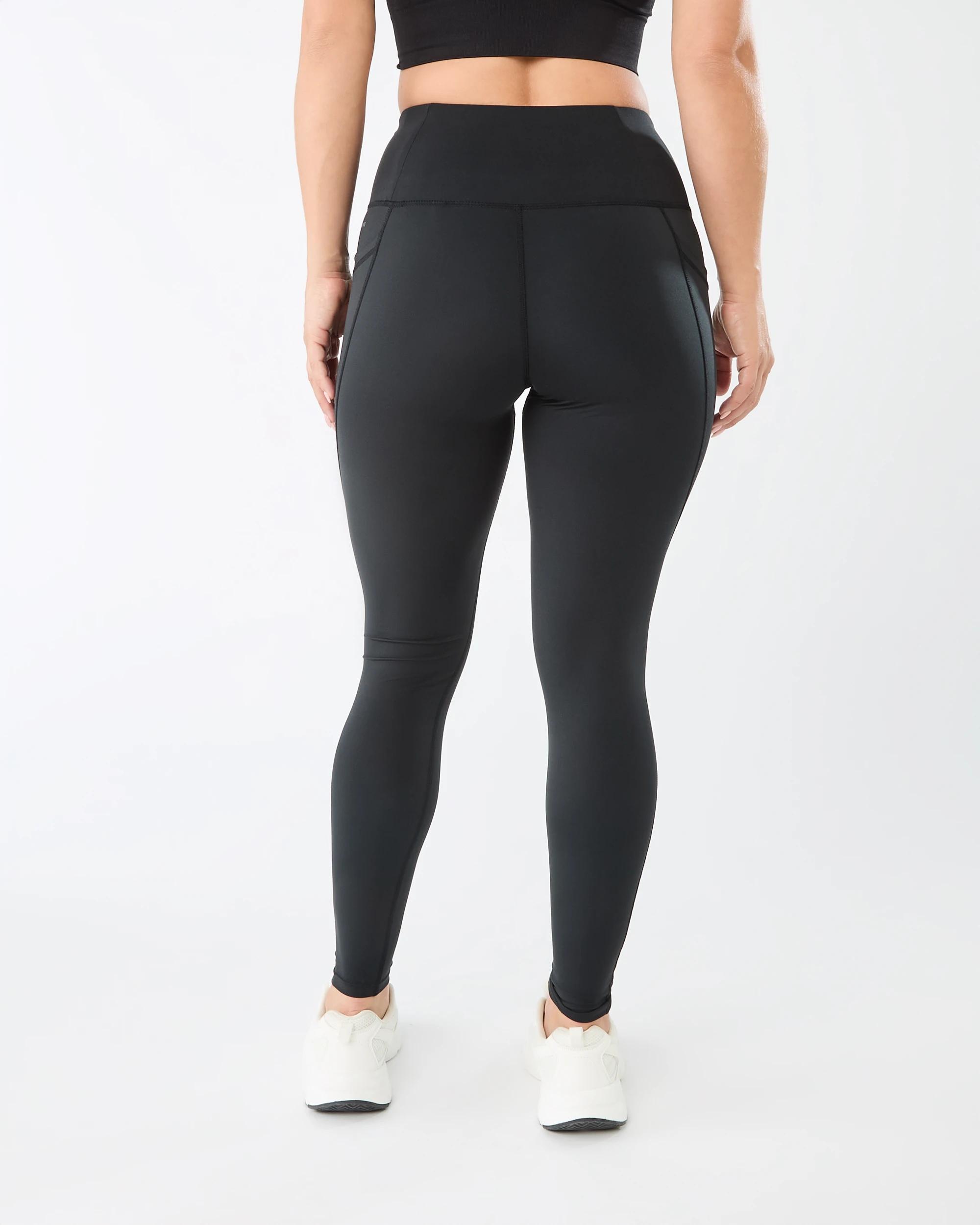 3 Active Womens Full Length Training Leggings BLACK, 3 of 7