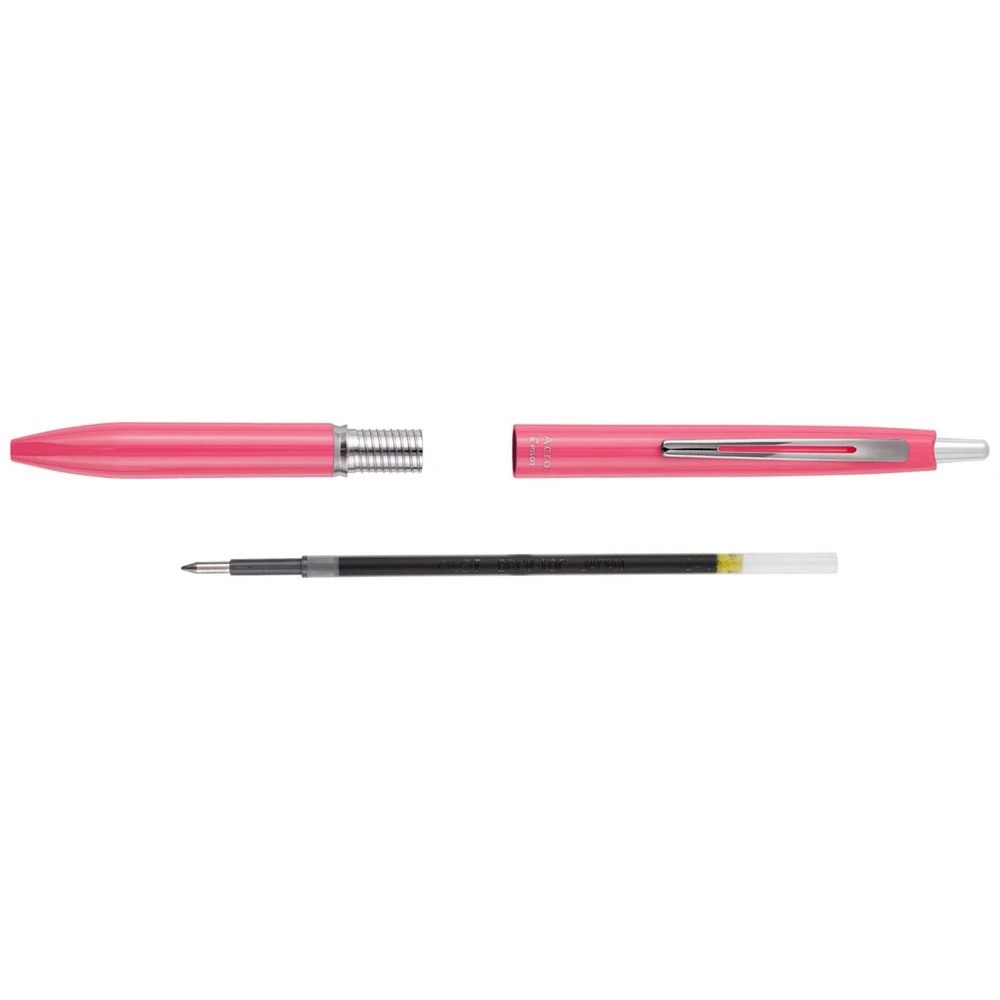 3 PILOT Acro 300 0.7mm Hybrid Ballpoint Pen Pink Barrel, 3 of 6