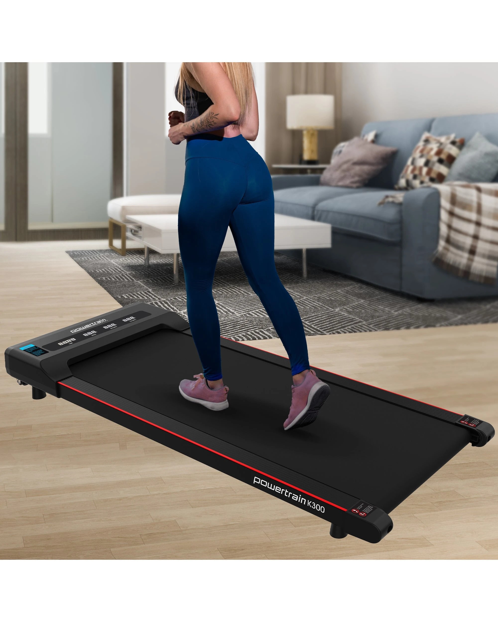 4 Powertrain K300 Electric Walking Pad Under Desk Treadmill, 4 of 6