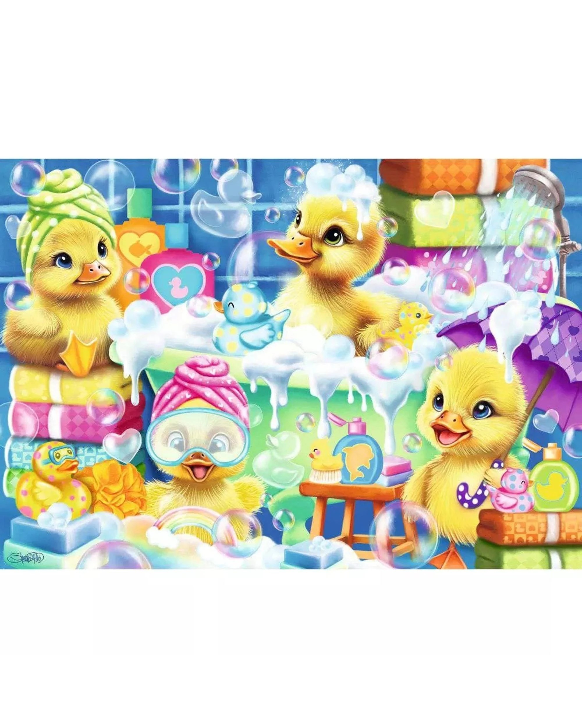 2 Ravensburger Scrub a Dub Duckies 35 Piece Jigsaw Puzzle, 2 of 3