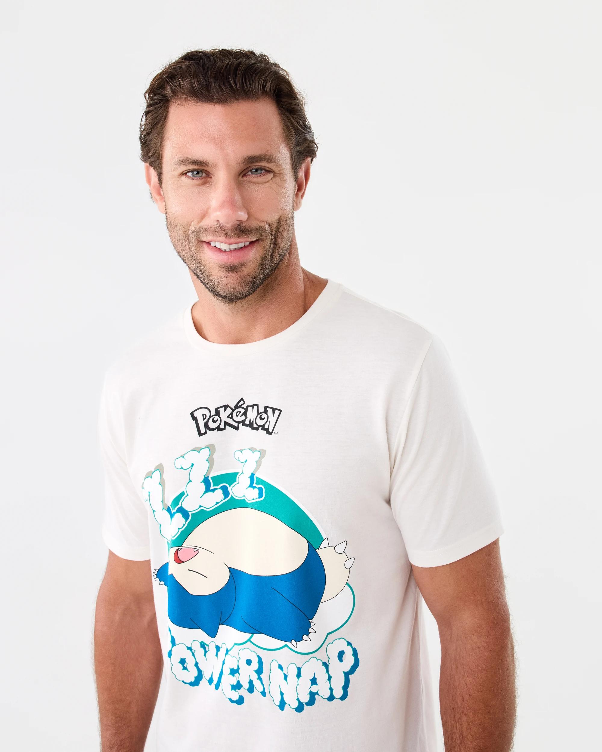 4 Snorlax License Short Sleeve Pyjama Set Snorlax, 4 of 8