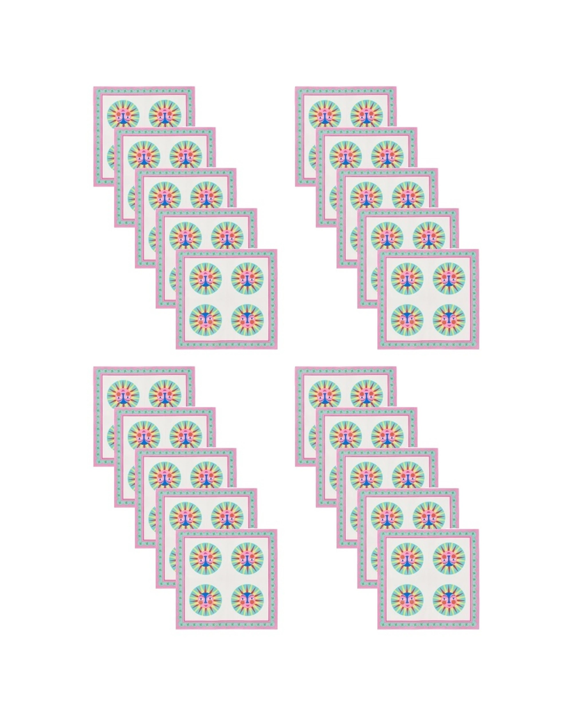 1 Annabel Trends 20pc Paper Napkins Fiesta Sun 23.5x33cm - Multi, 1 of 3