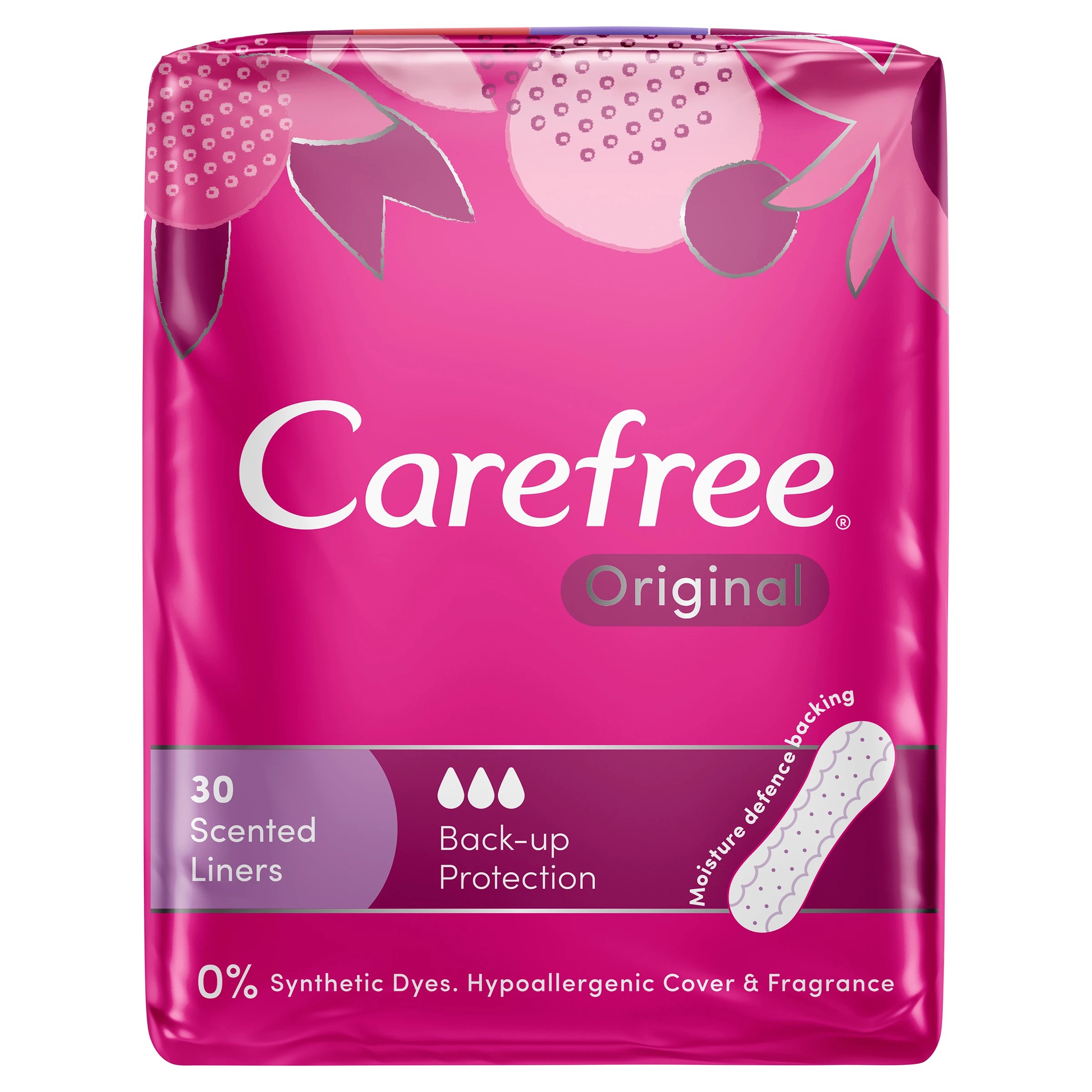 2 Carefree 30 Pack Original Shower Fresh Panty Liners, 2 of 7