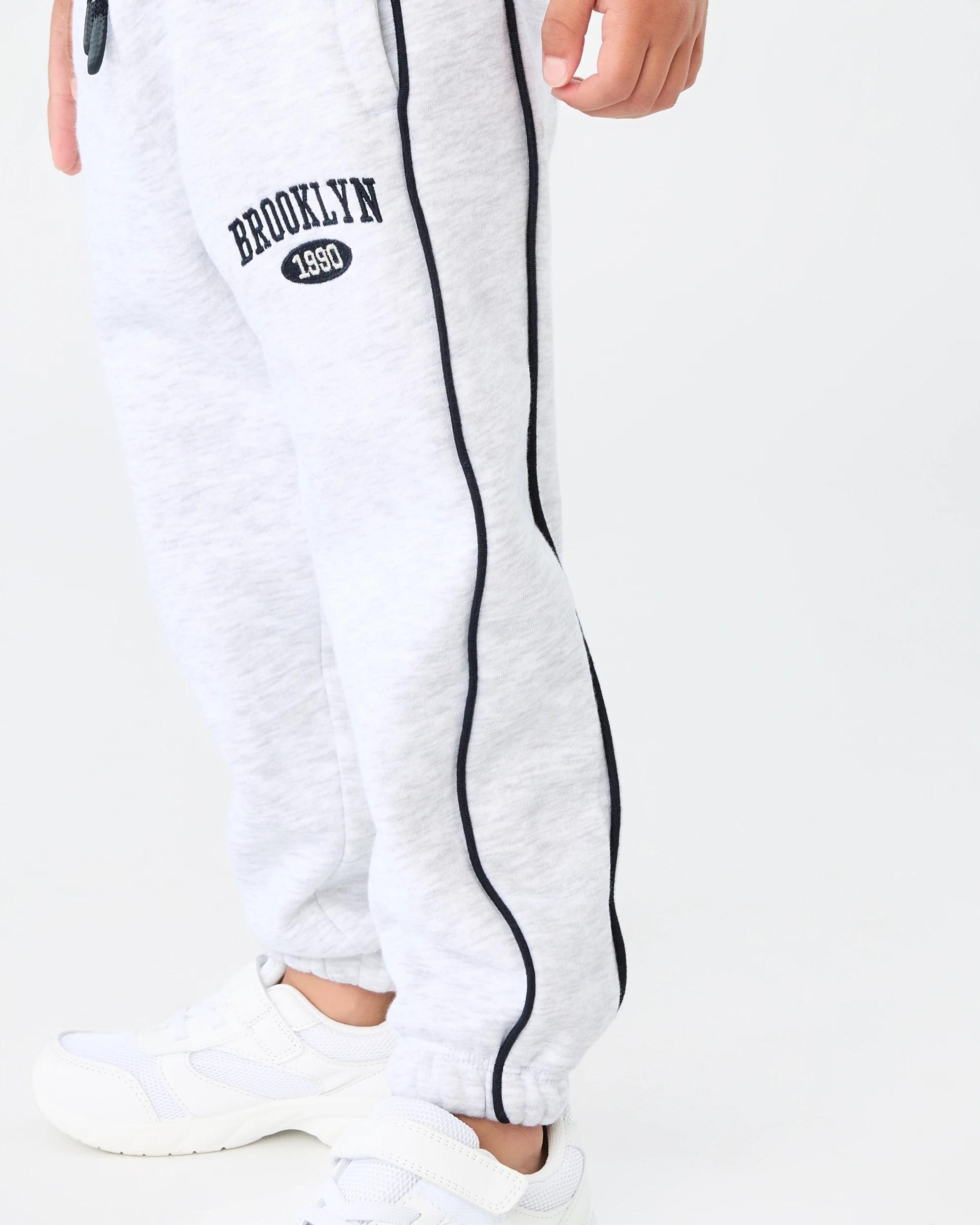 4 Loose Fit Trackpants Wht Marle, 4 of 7