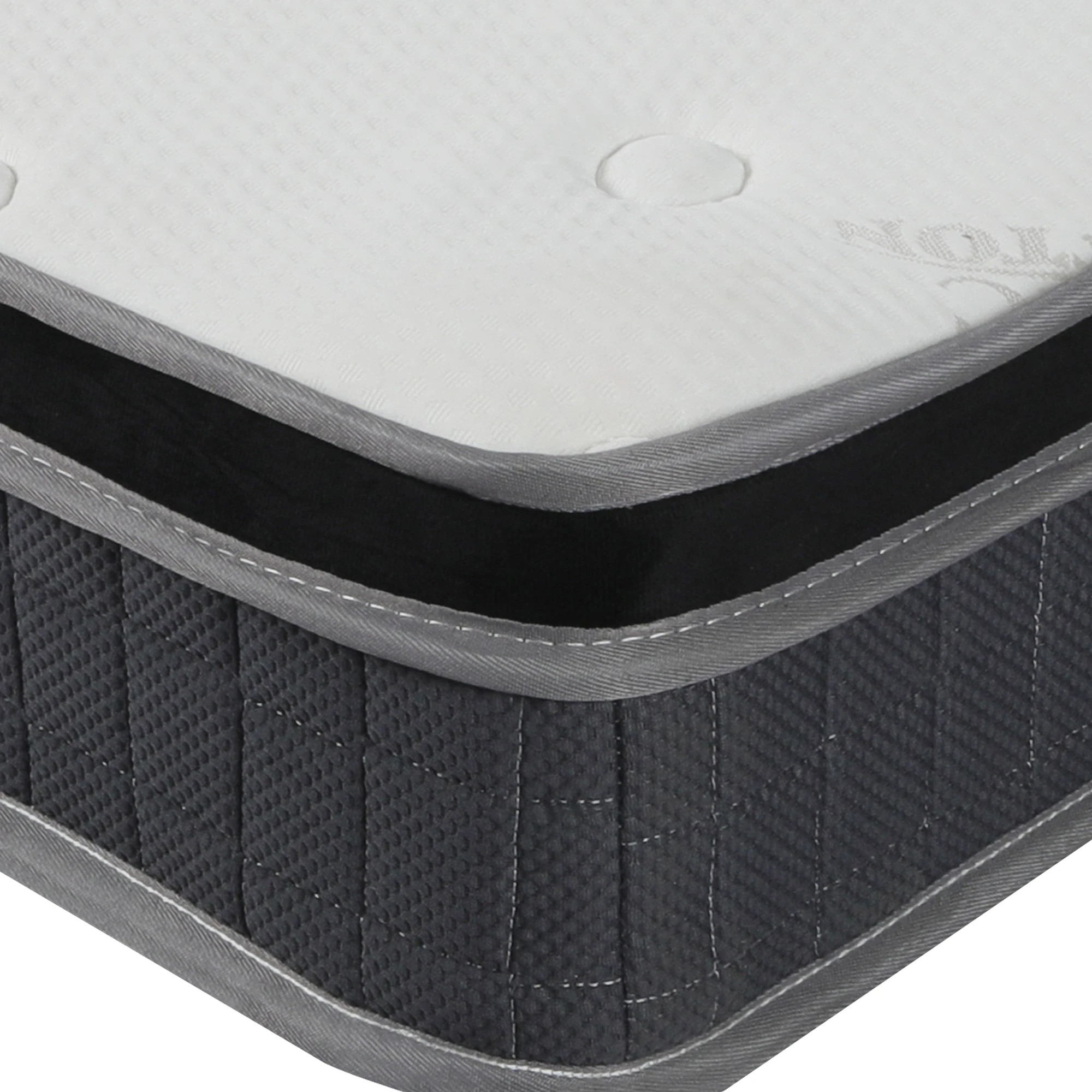 6 Dreamz Bedding Mattress Spring King Single Premium Bed Top Foam Medium Firm 18cm, 6 of 6